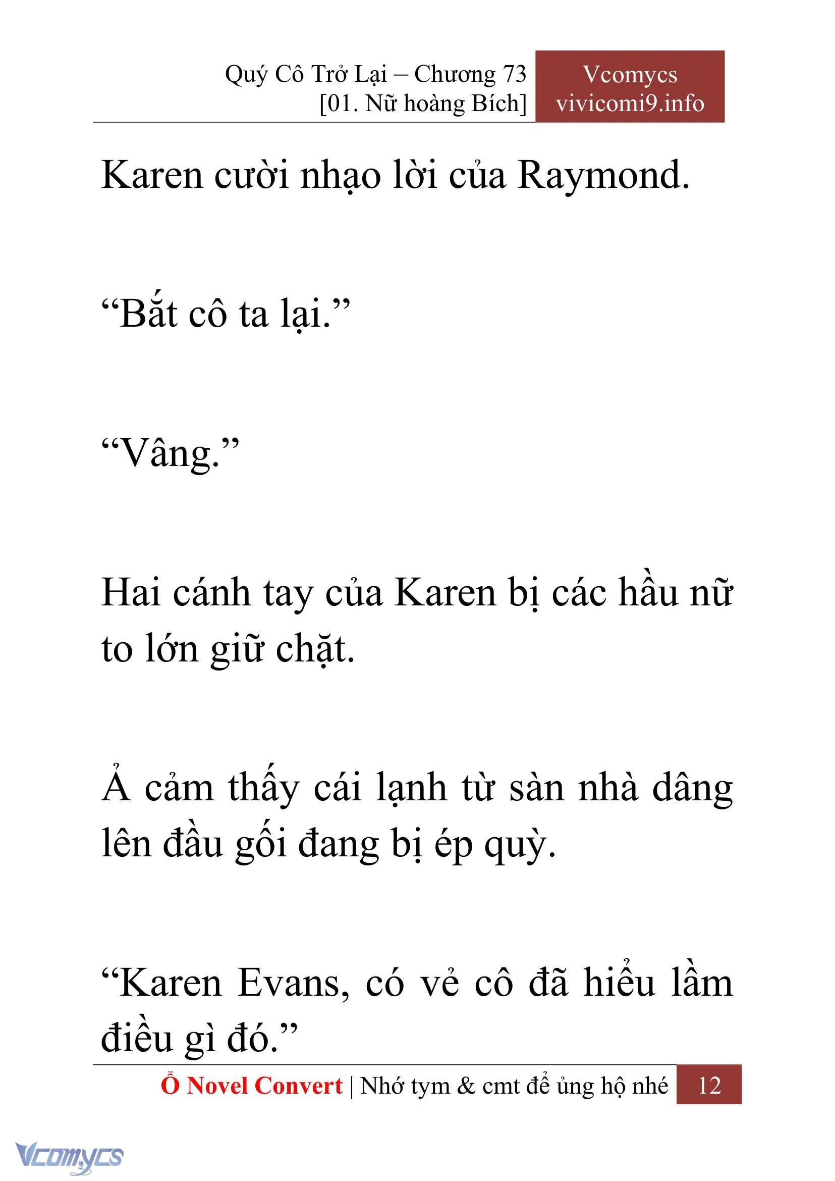 [Novel] Quý Cô Trở Lại Chapter  73 - 14