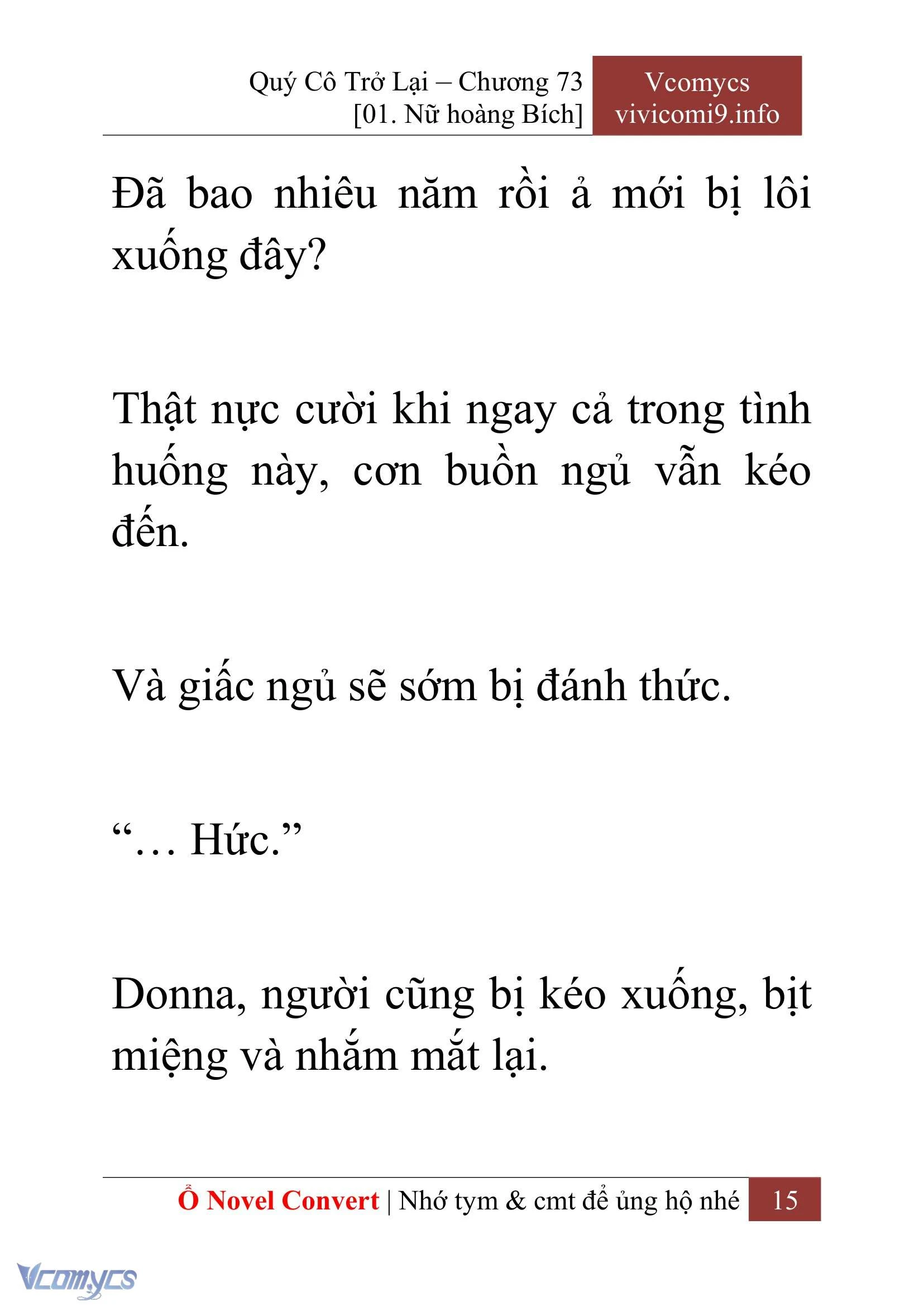 [Novel] Quý Cô Trở Lại Chapter  73 - 17