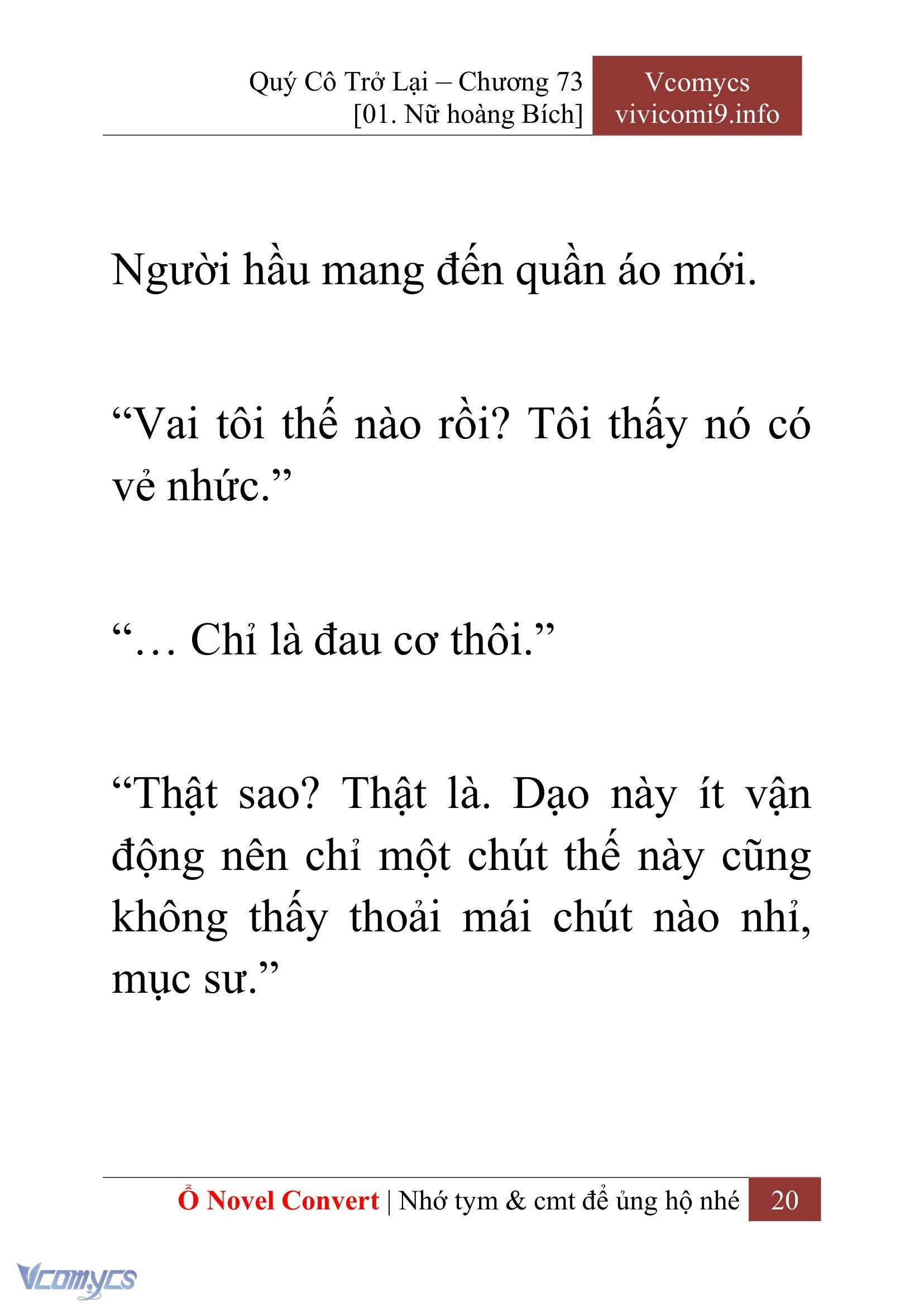 [Novel] Quý Cô Trở Lại Chapter  73 - 22