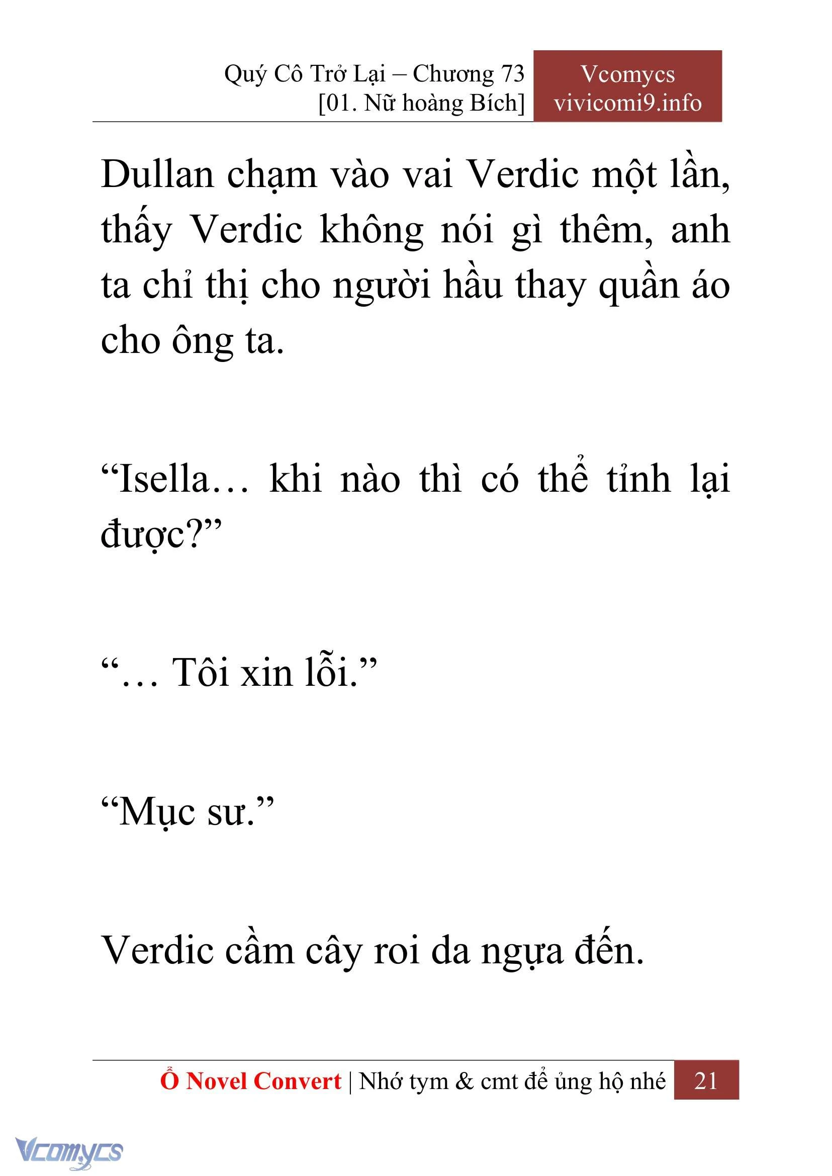 [Novel] Quý Cô Trở Lại Chapter  73 - 23