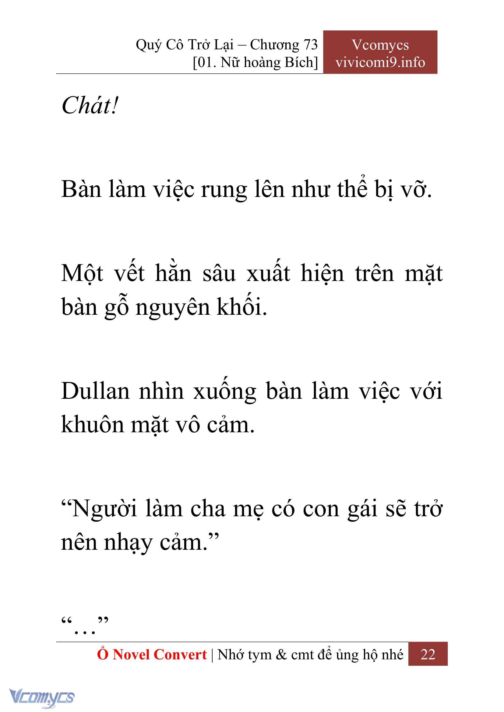 [Novel] Quý Cô Trở Lại Chapter  73 - 24