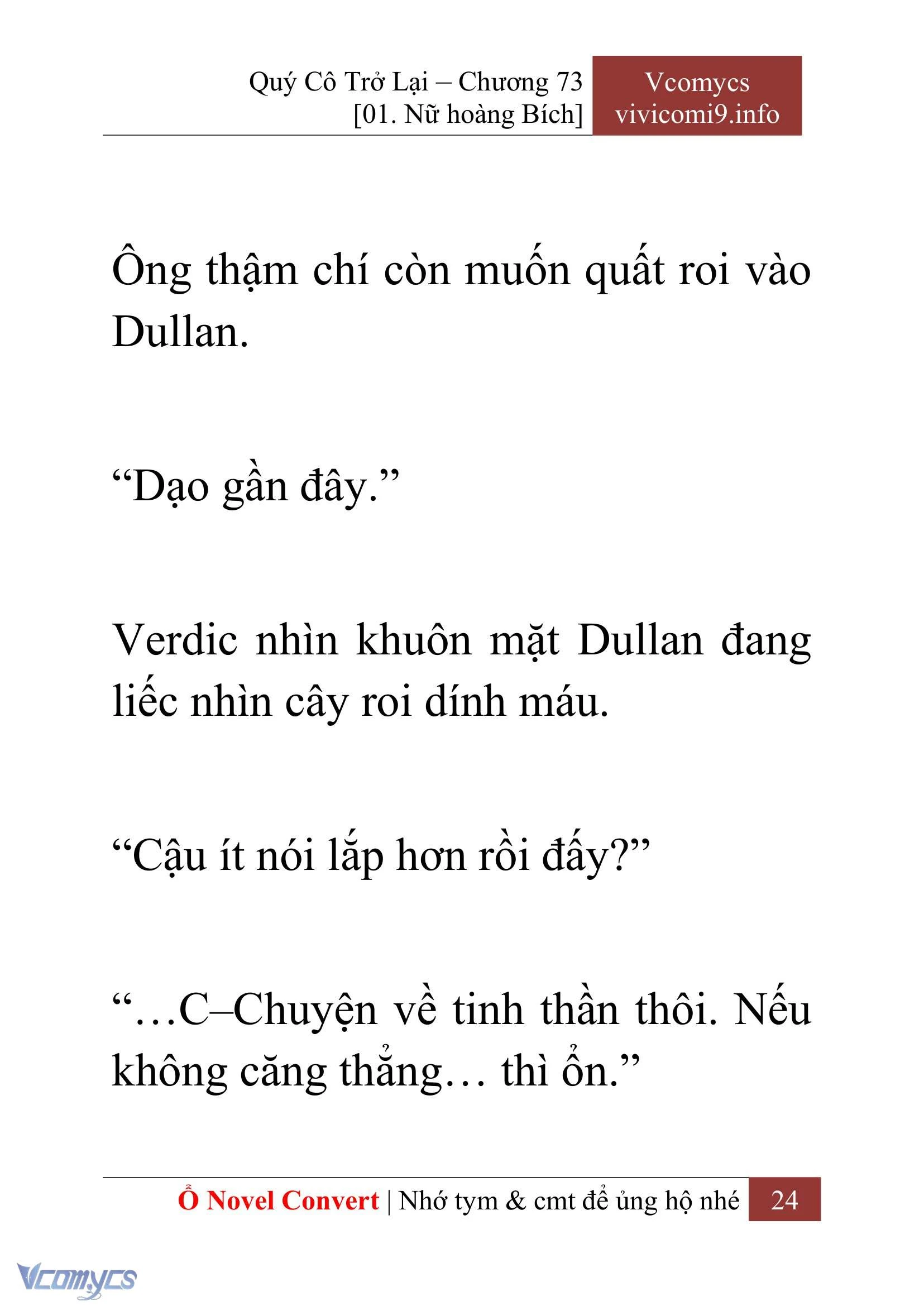 [Novel] Quý Cô Trở Lại Chapter  73 - 26