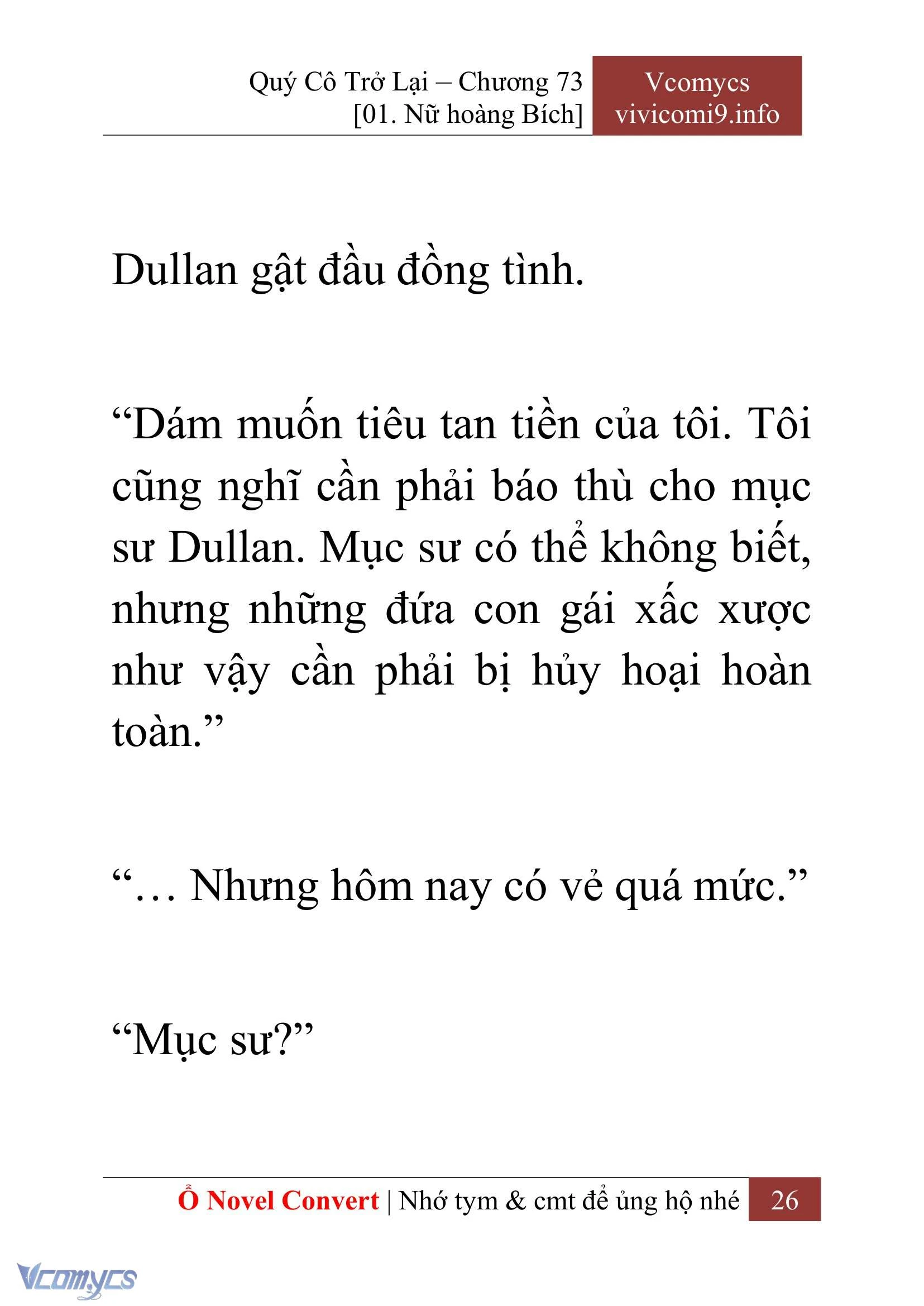 [Novel] Quý Cô Trở Lại Chapter  73 - 28