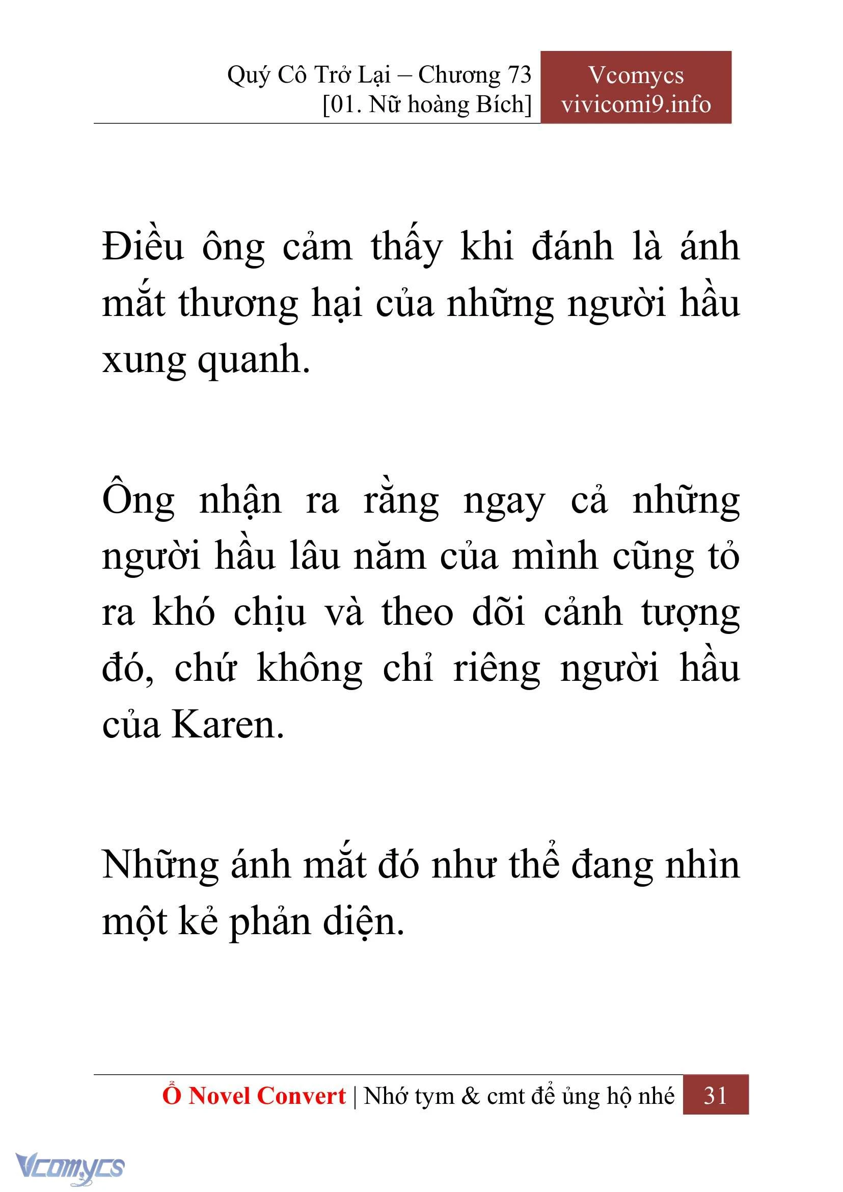 [Novel] Quý Cô Trở Lại Chapter  73 - 33