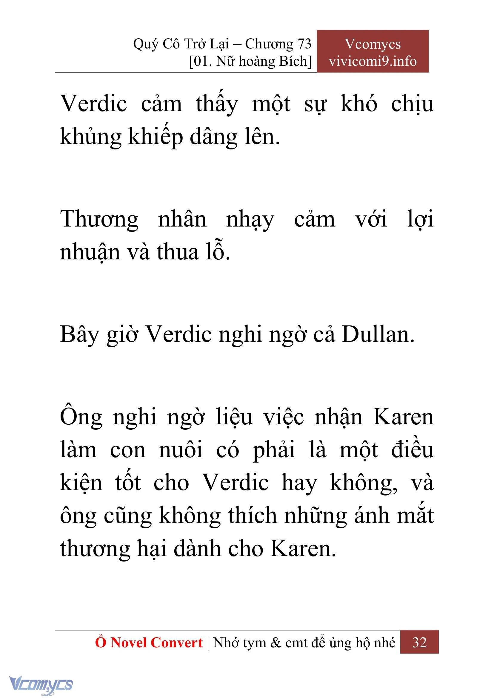 [Novel] Quý Cô Trở Lại Chapter  73 - 34