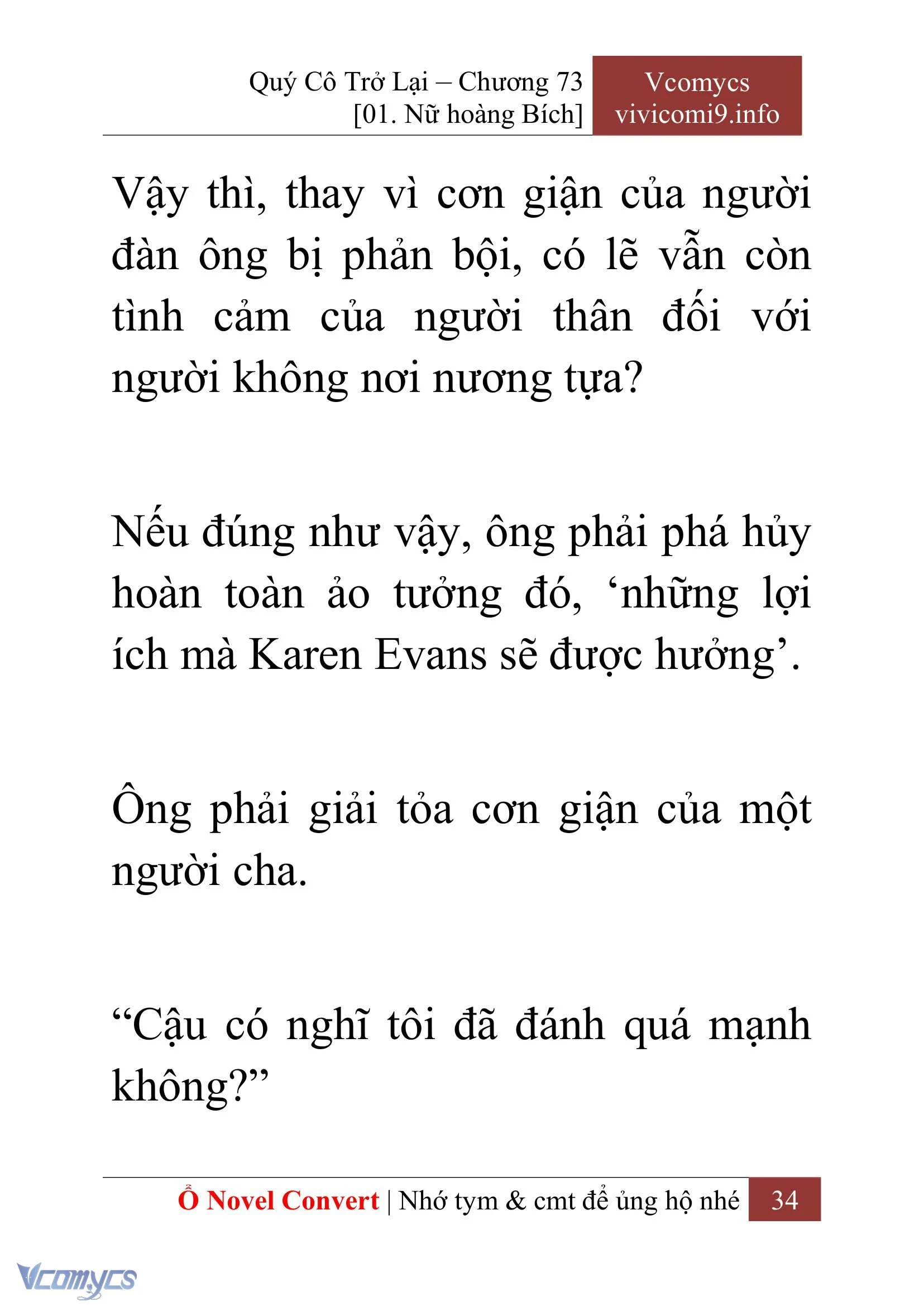 [Novel] Quý Cô Trở Lại Chapter  73 - 36