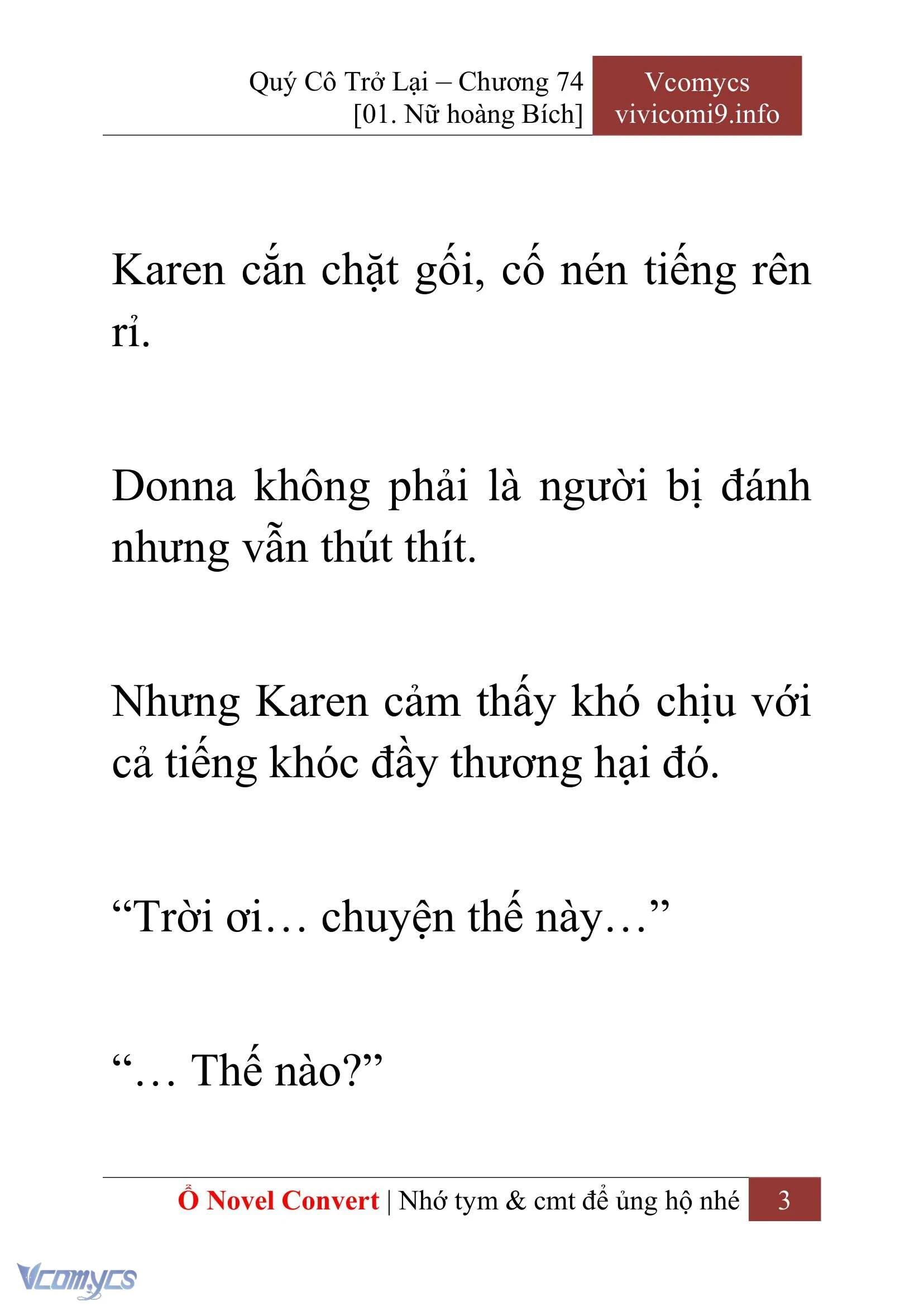 [Novel] Quý Cô Trở Lại Chapter  74 - 5