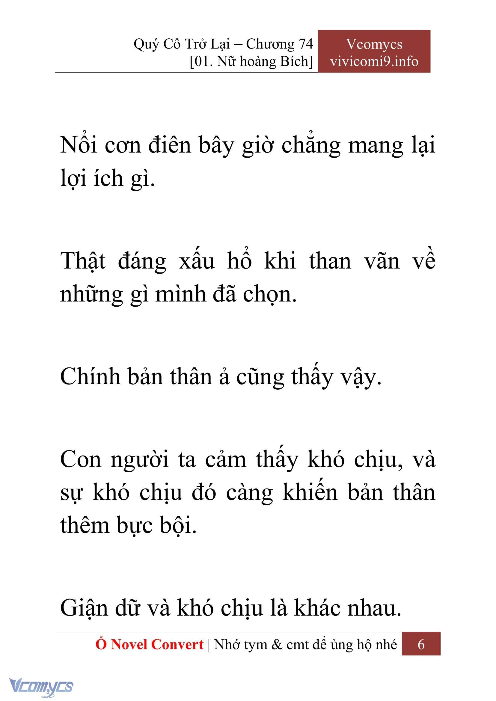 [Novel] Quý Cô Trở Lại Chapter  74 - 8