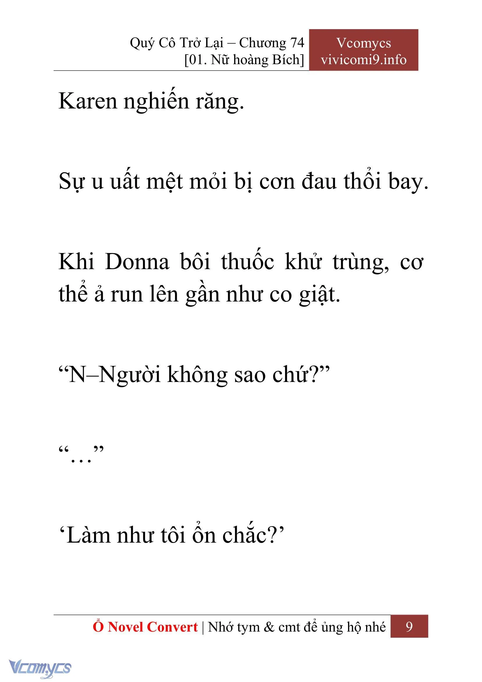 [Novel] Quý Cô Trở Lại Chapter  74 - 11