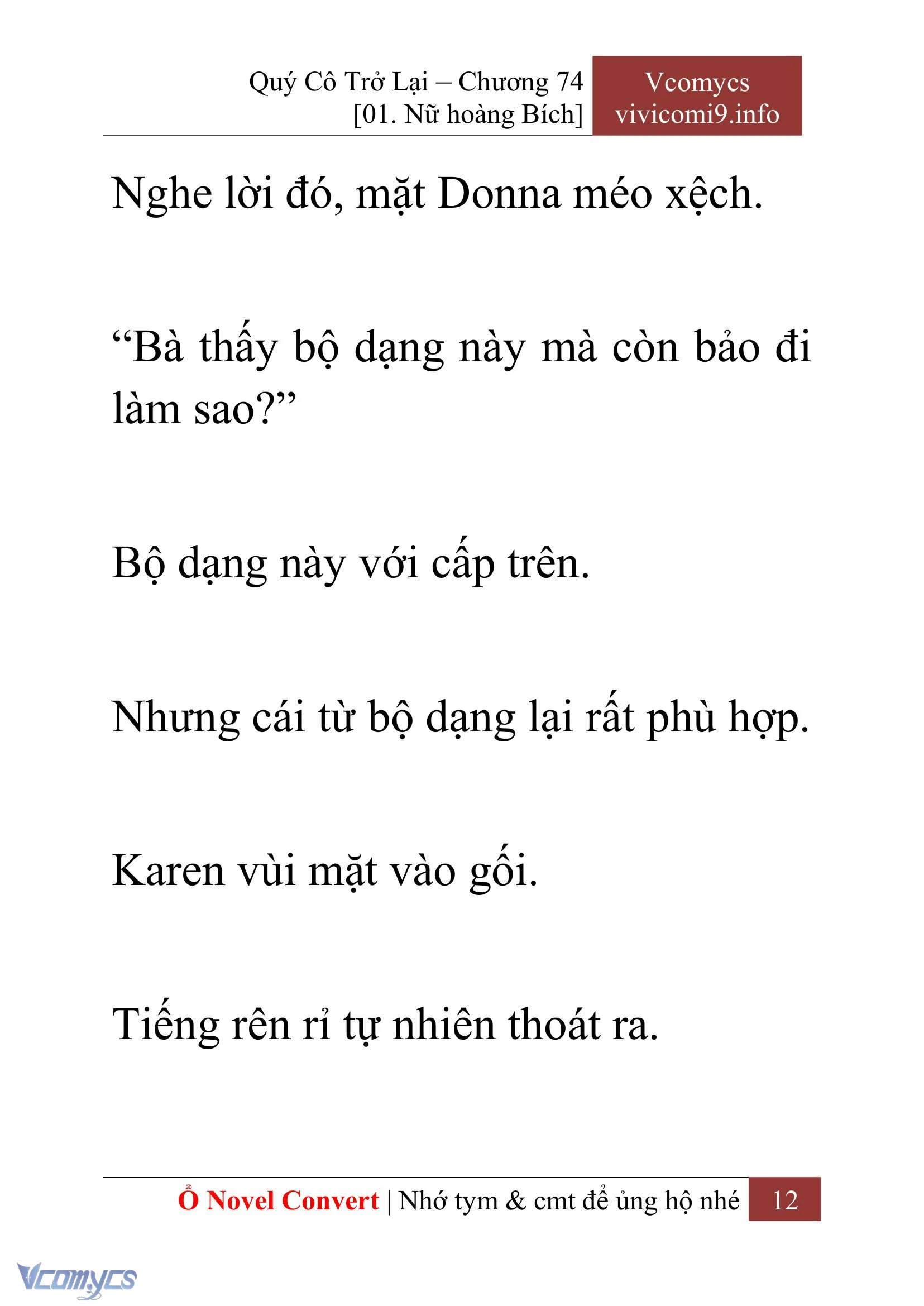 [Novel] Quý Cô Trở Lại Chapter  74 - 14