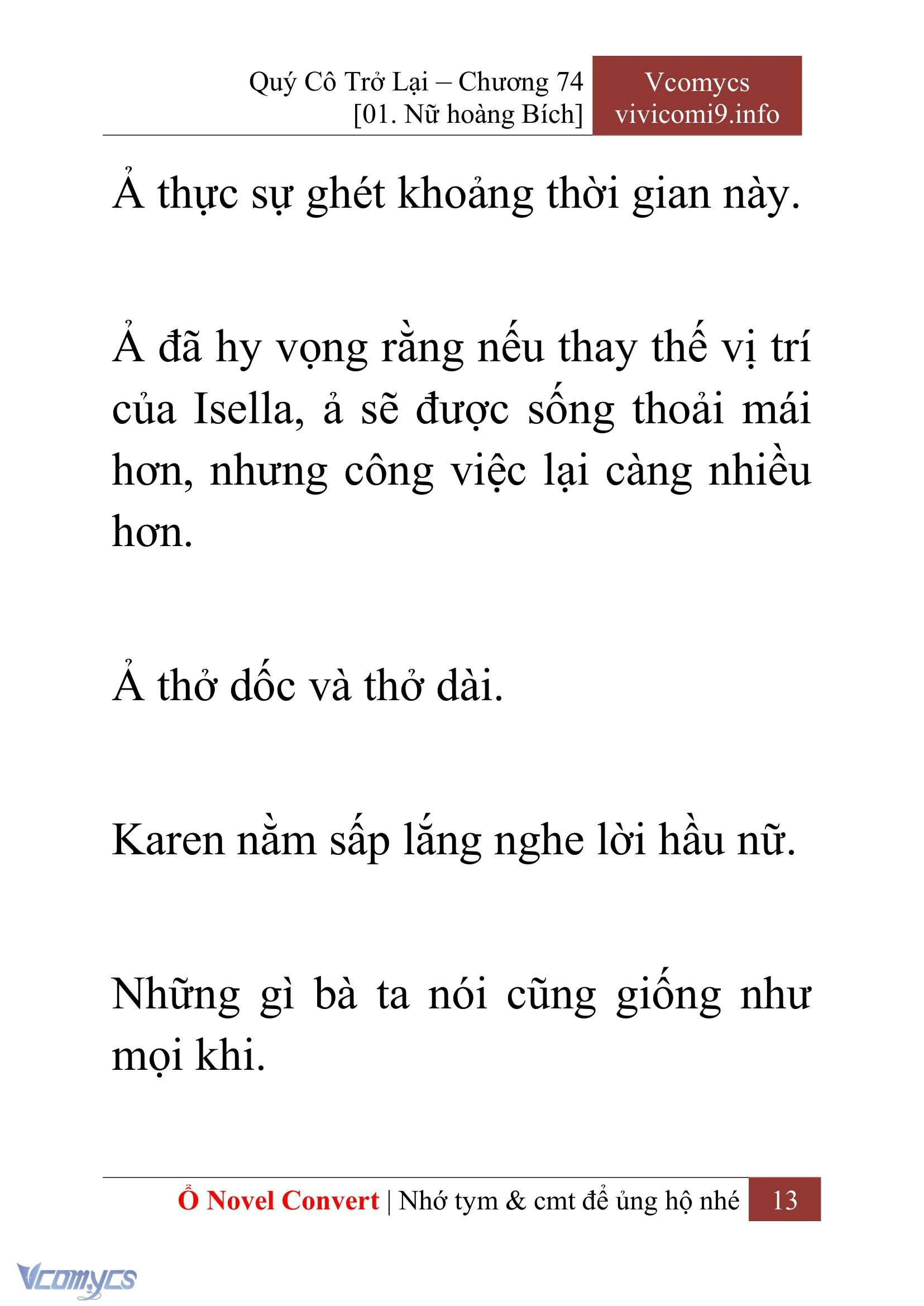 [Novel] Quý Cô Trở Lại Chapter  74 - 15