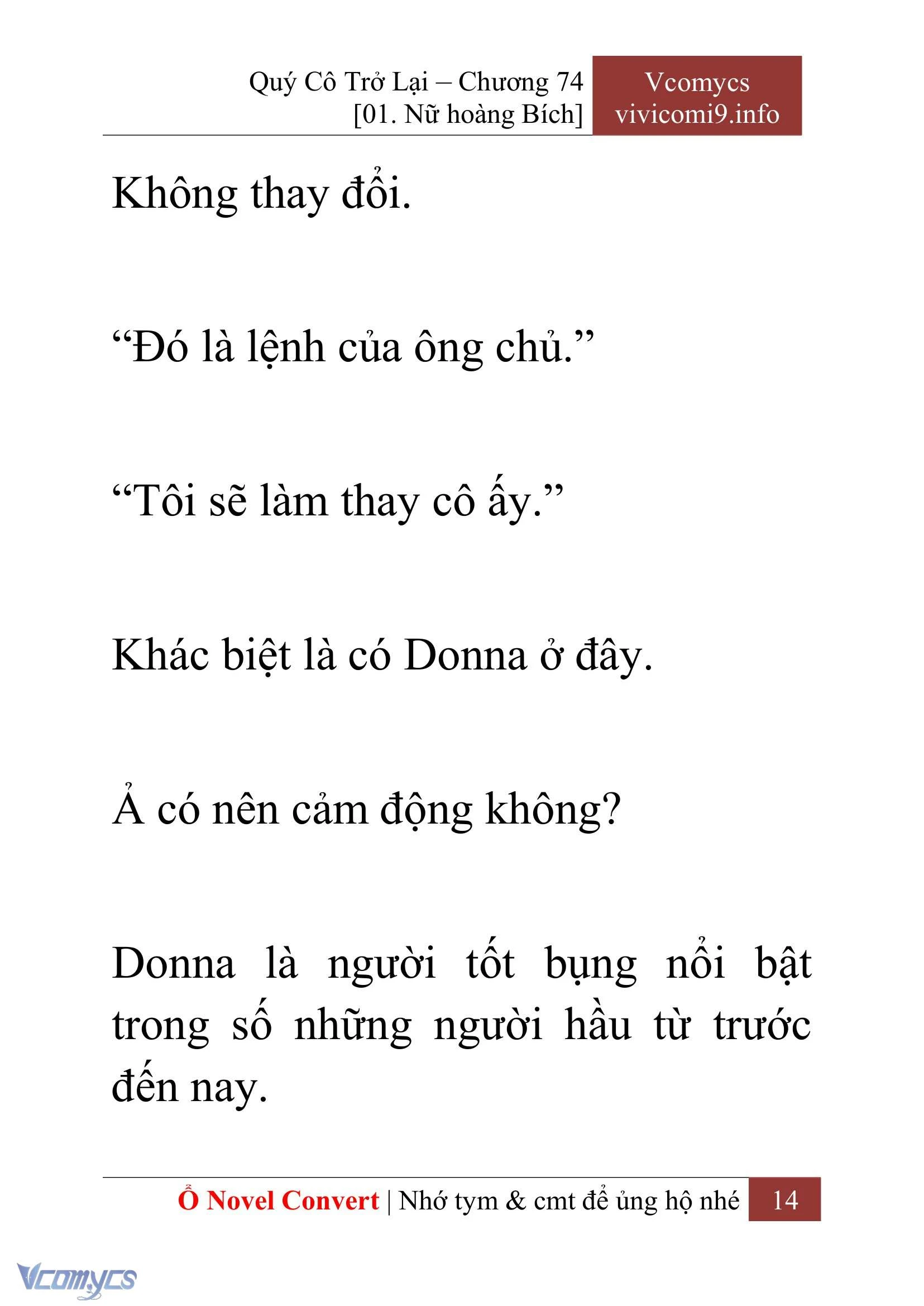 [Novel] Quý Cô Trở Lại Chapter  74 - 16
