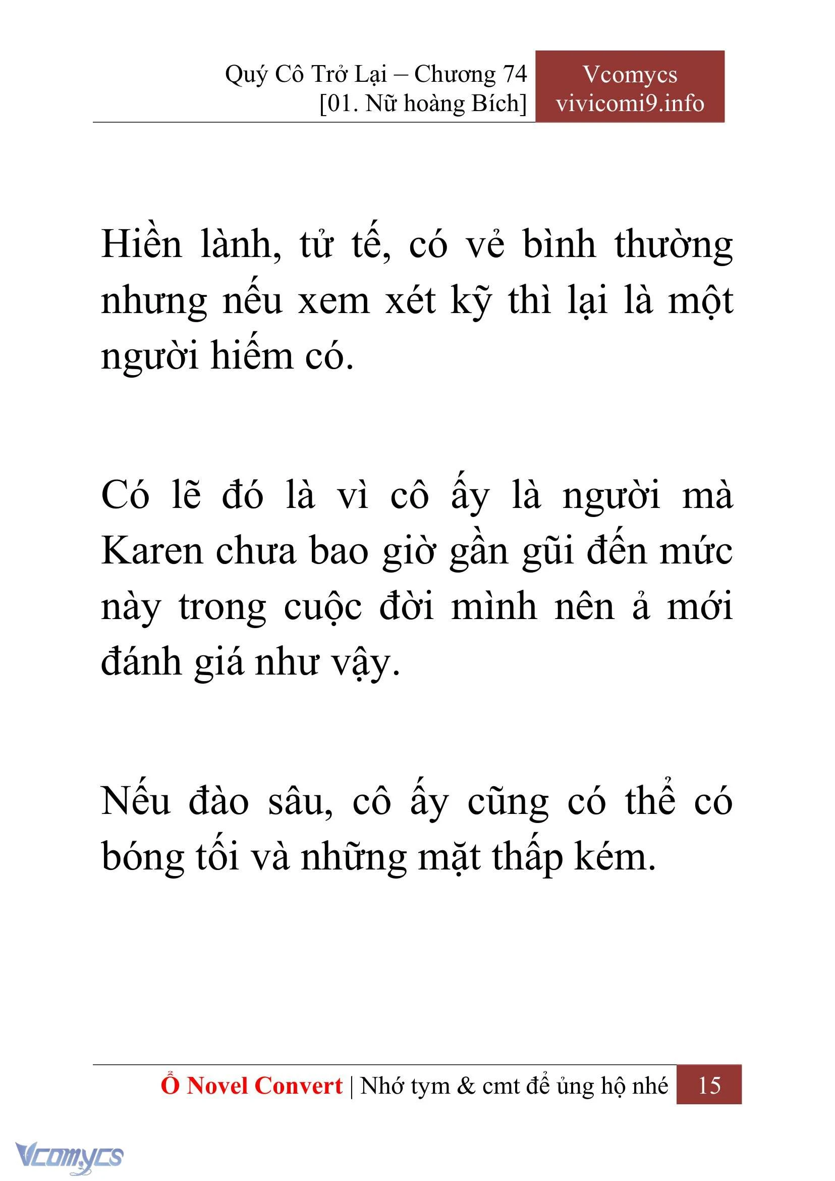 [Novel] Quý Cô Trở Lại Chapter  74 - 17