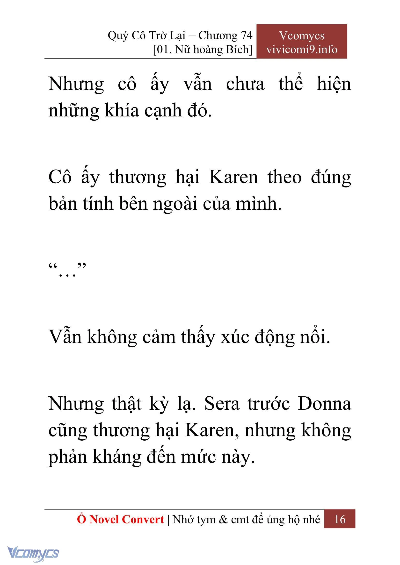 [Novel] Quý Cô Trở Lại Chapter  74 - 18