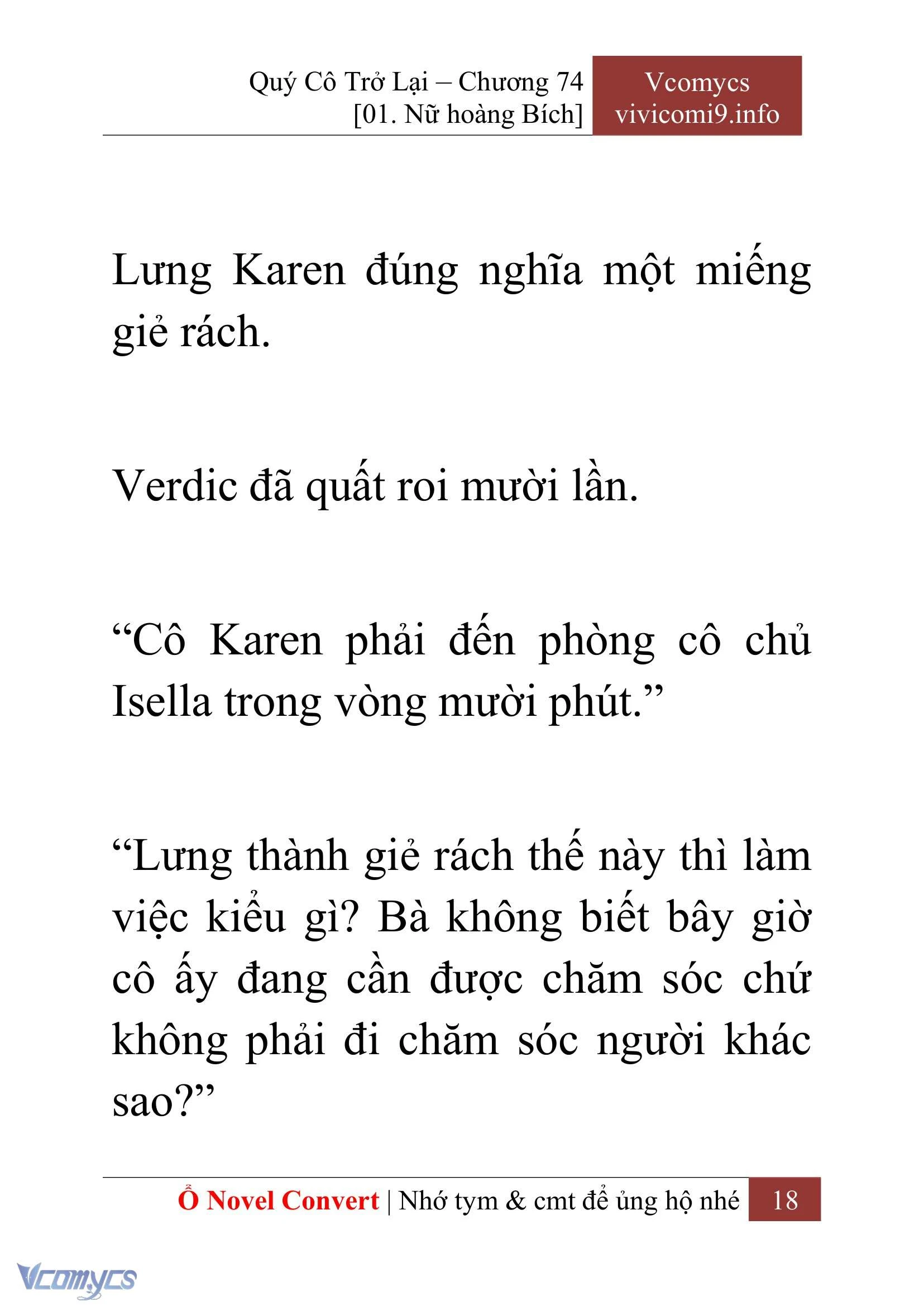 [Novel] Quý Cô Trở Lại Chapter  74 - 20
