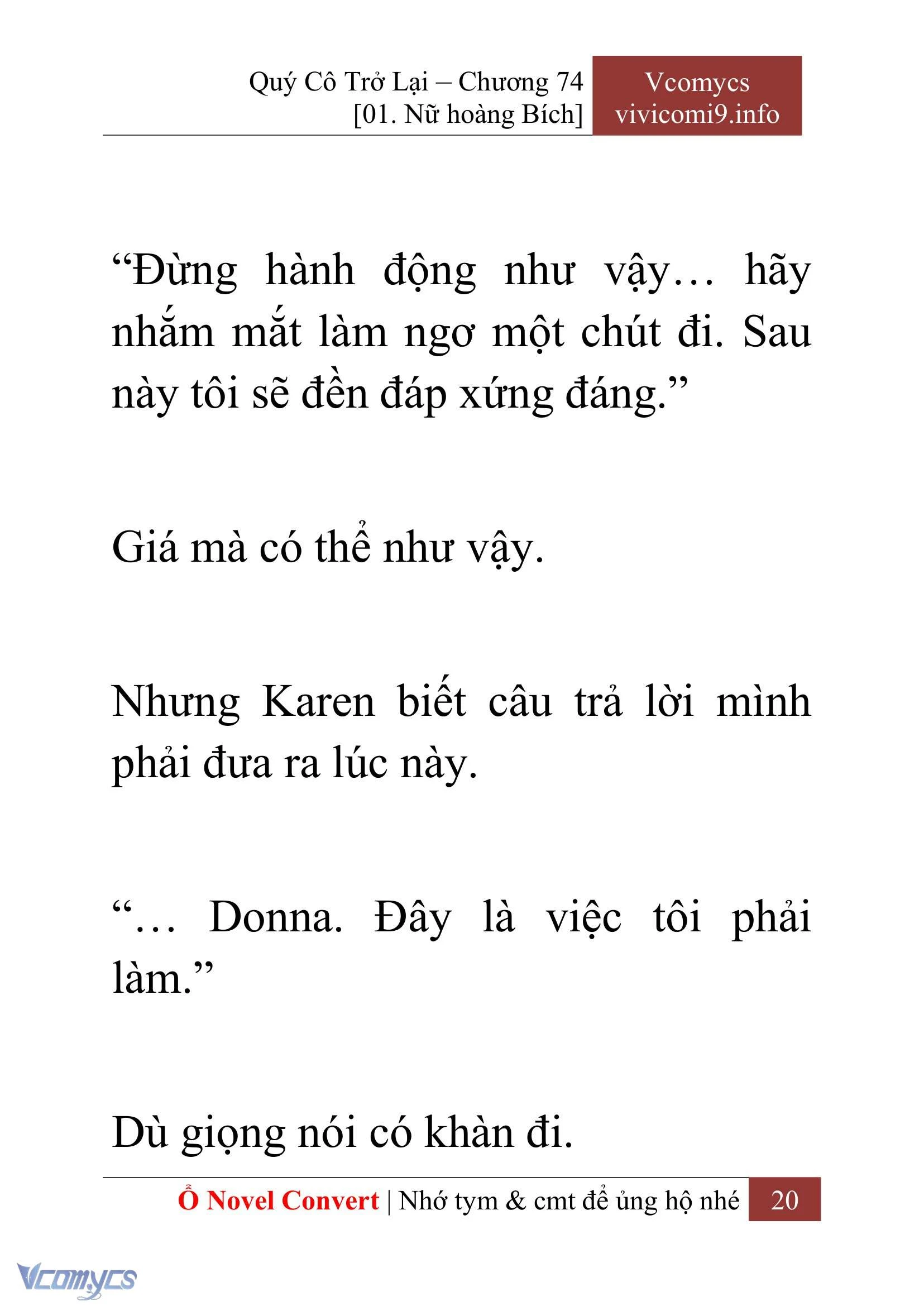 [Novel] Quý Cô Trở Lại Chapter  74 - 22