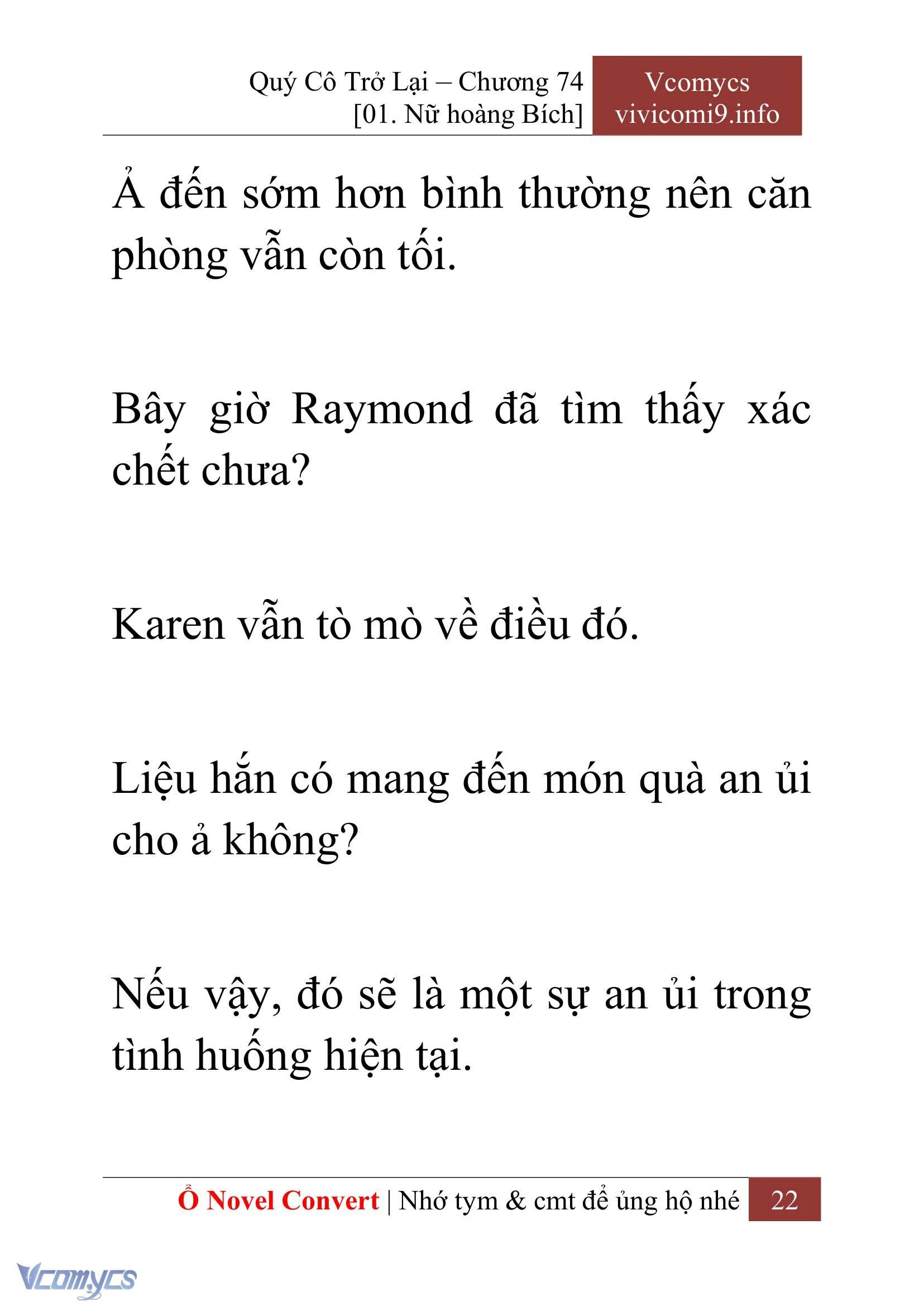 [Novel] Quý Cô Trở Lại Chapter  74 - 24