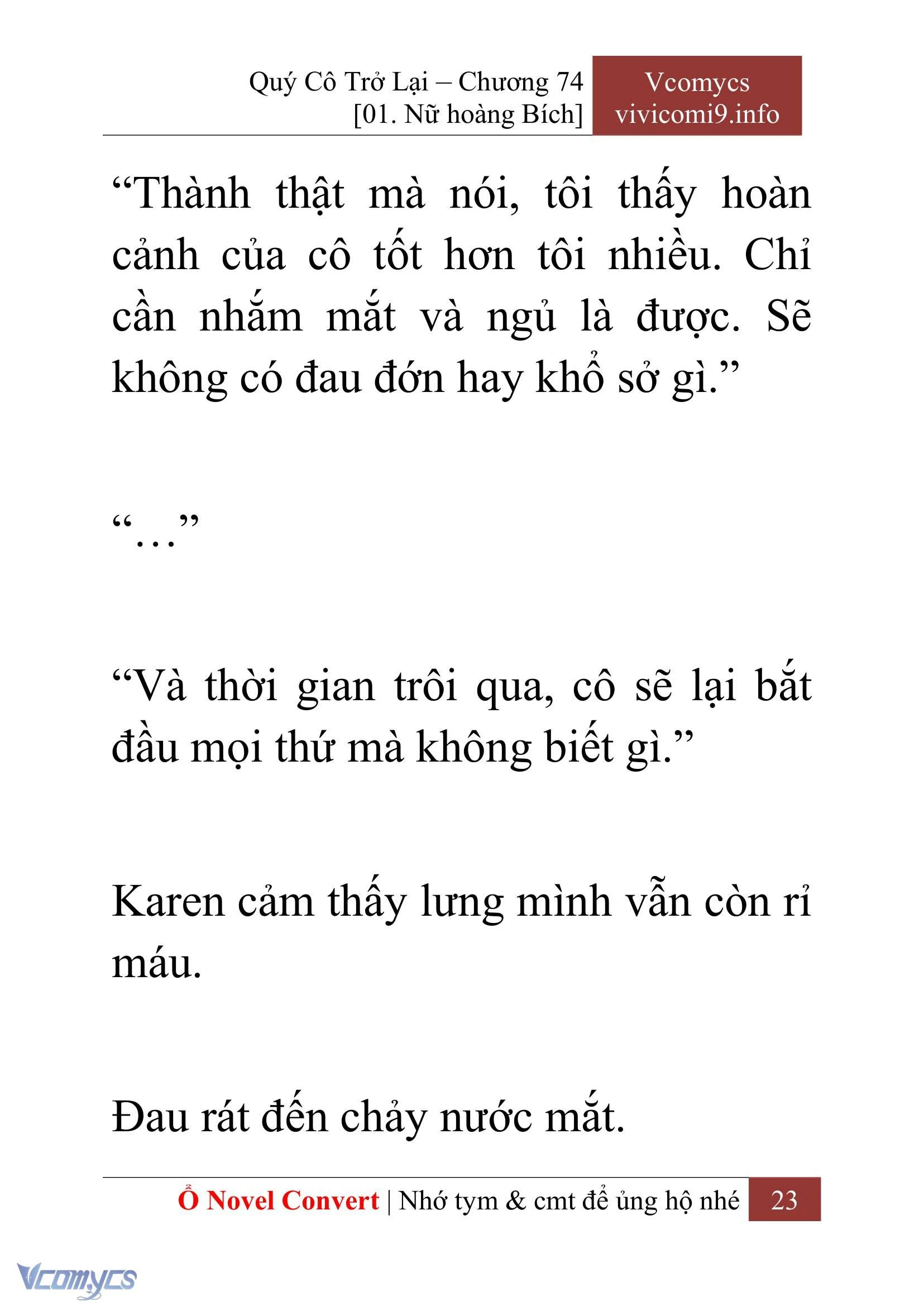 [Novel] Quý Cô Trở Lại Chapter  74 - 25