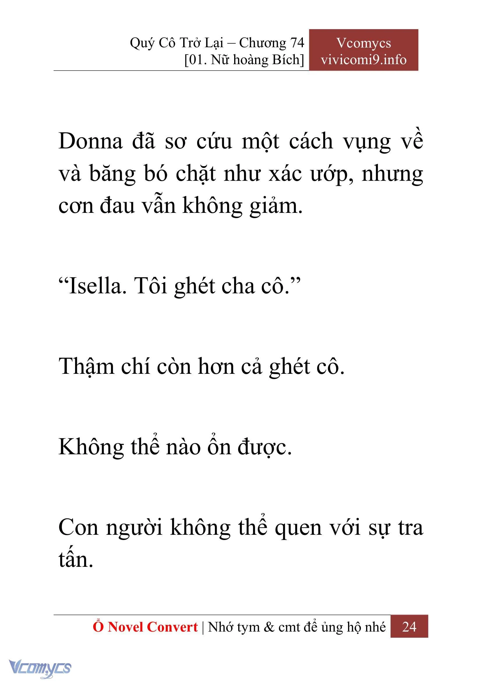 [Novel] Quý Cô Trở Lại Chapter  74 - 26