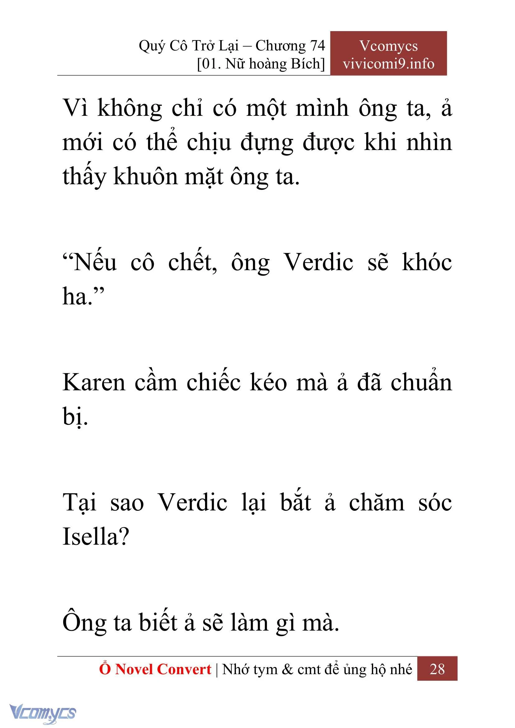 [Novel] Quý Cô Trở Lại Chapter  74 - 30