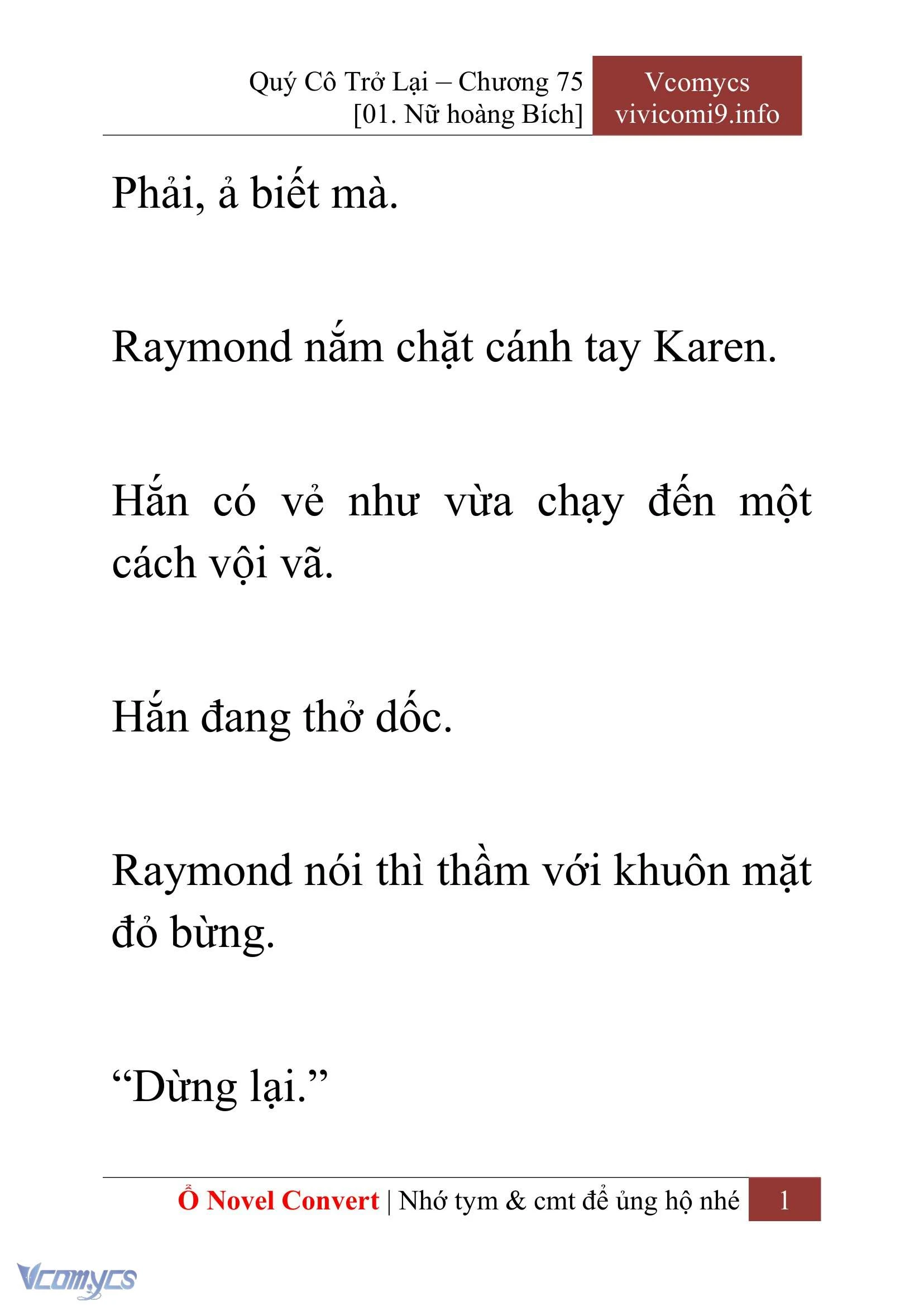[Novel] Quý Cô Trở Lại Chapter  75 - 3