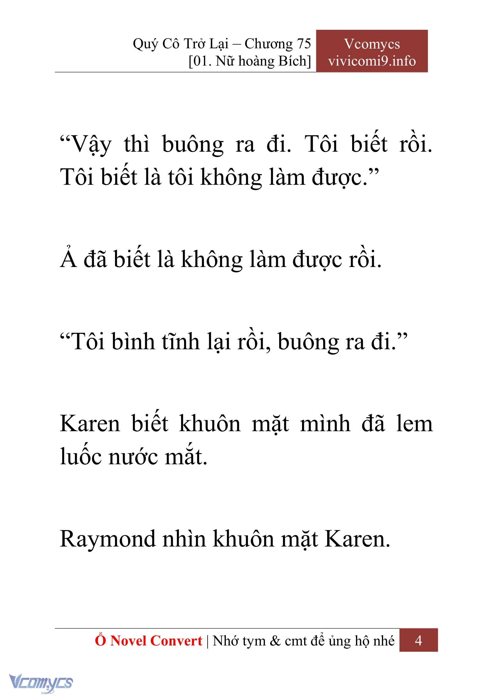 [Novel] Quý Cô Trở Lại Chapter  75 - 6