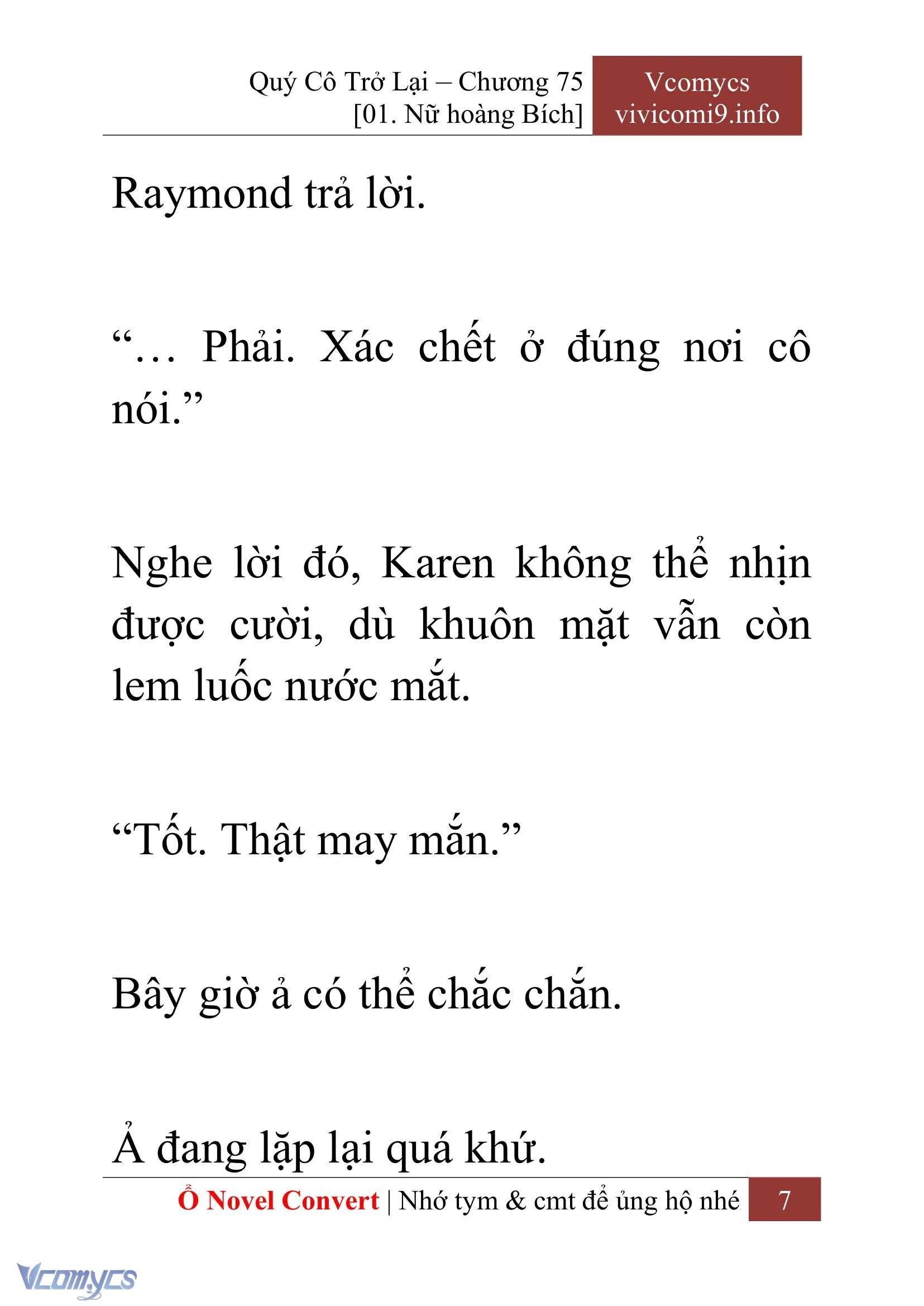 [Novel] Quý Cô Trở Lại Chapter  75 - 9