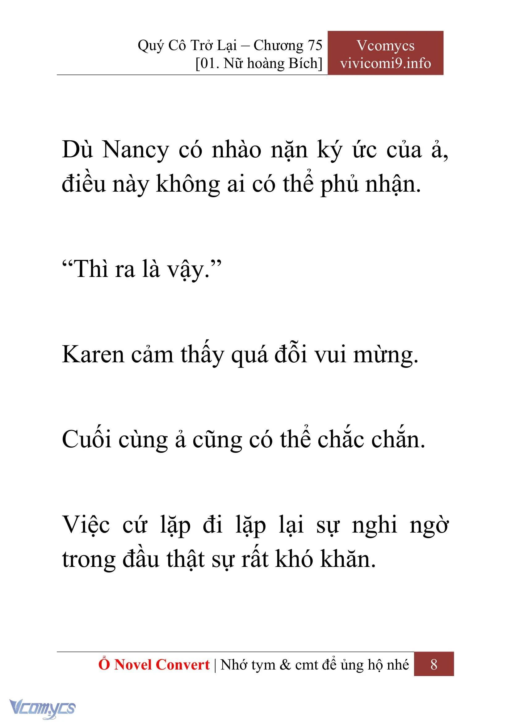 [Novel] Quý Cô Trở Lại Chapter  75 - 10