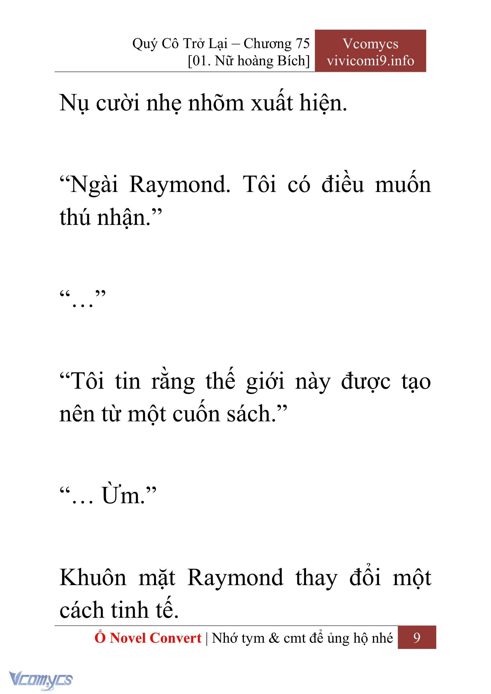 [Novel] Quý Cô Trở Lại Chapter  75 - 11