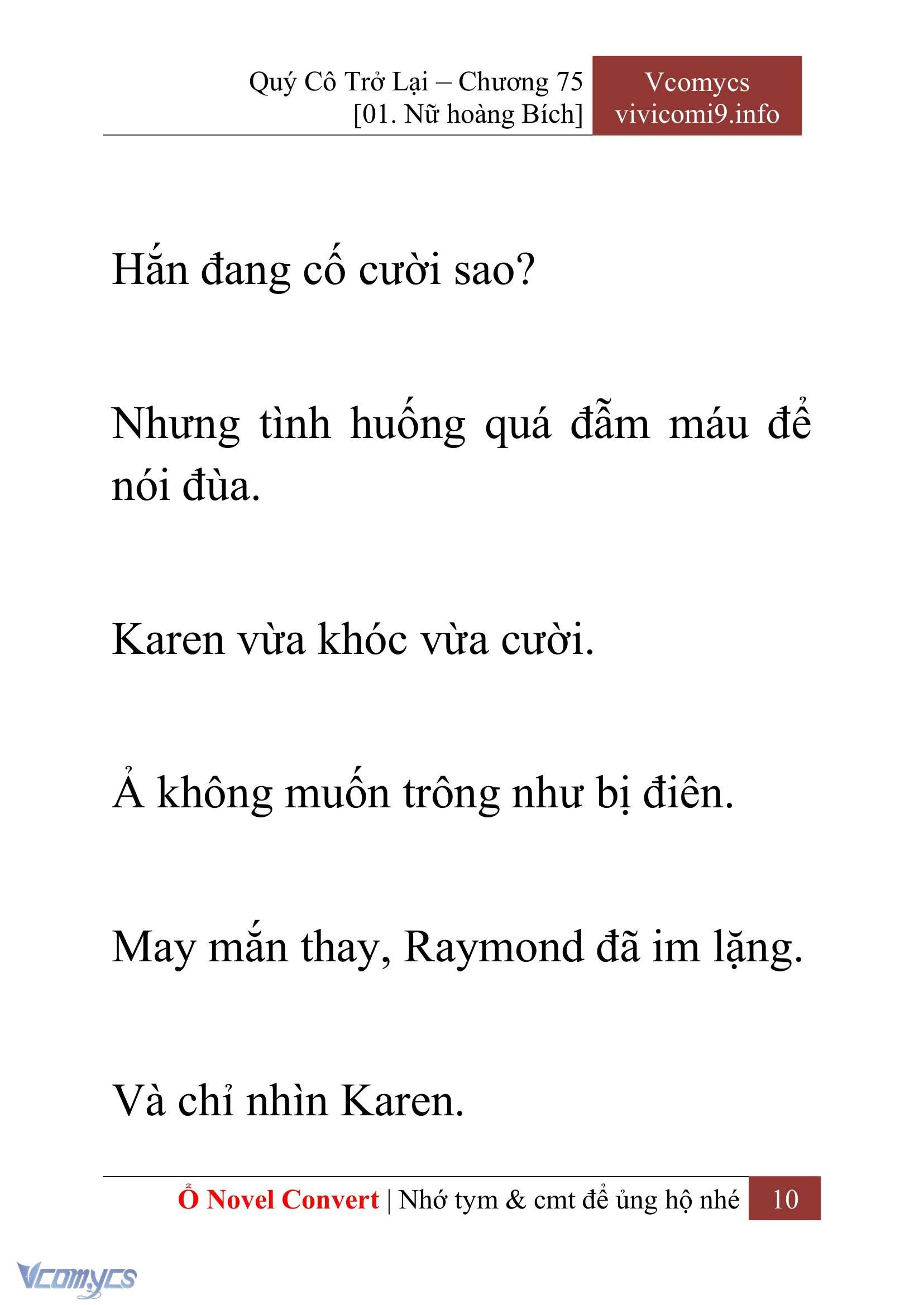 [Novel] Quý Cô Trở Lại Chapter  75 - 12