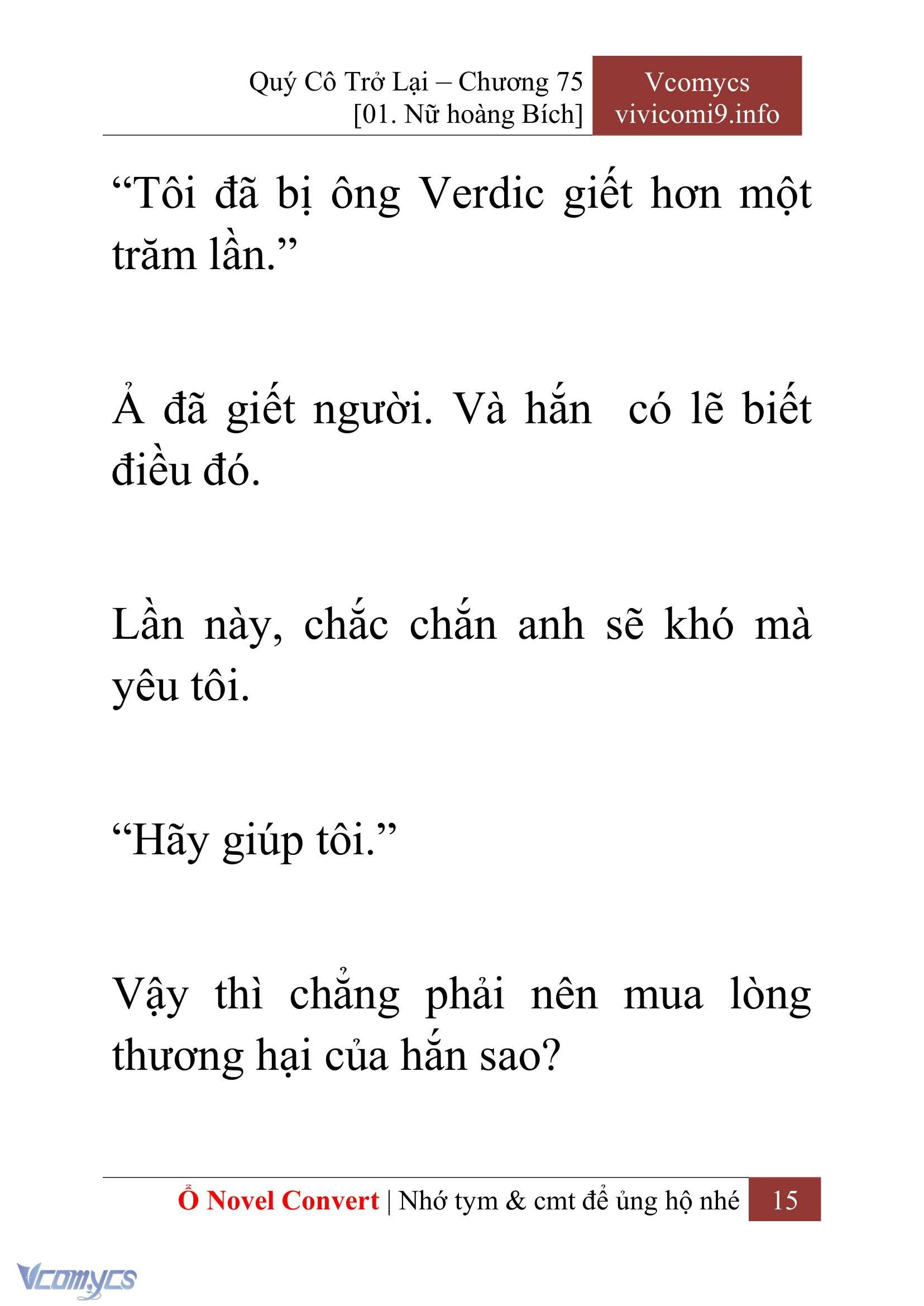 [Novel] Quý Cô Trở Lại Chapter  75 - 17