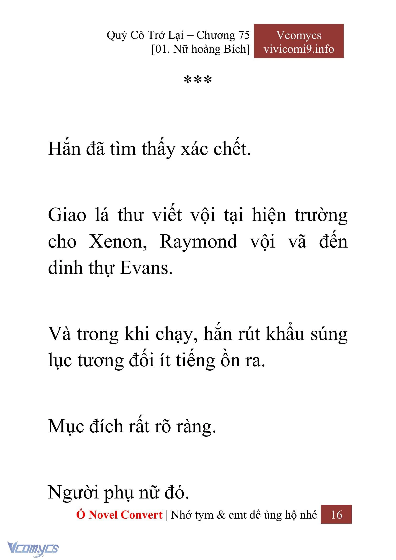 [Novel] Quý Cô Trở Lại Chapter  75 - 18