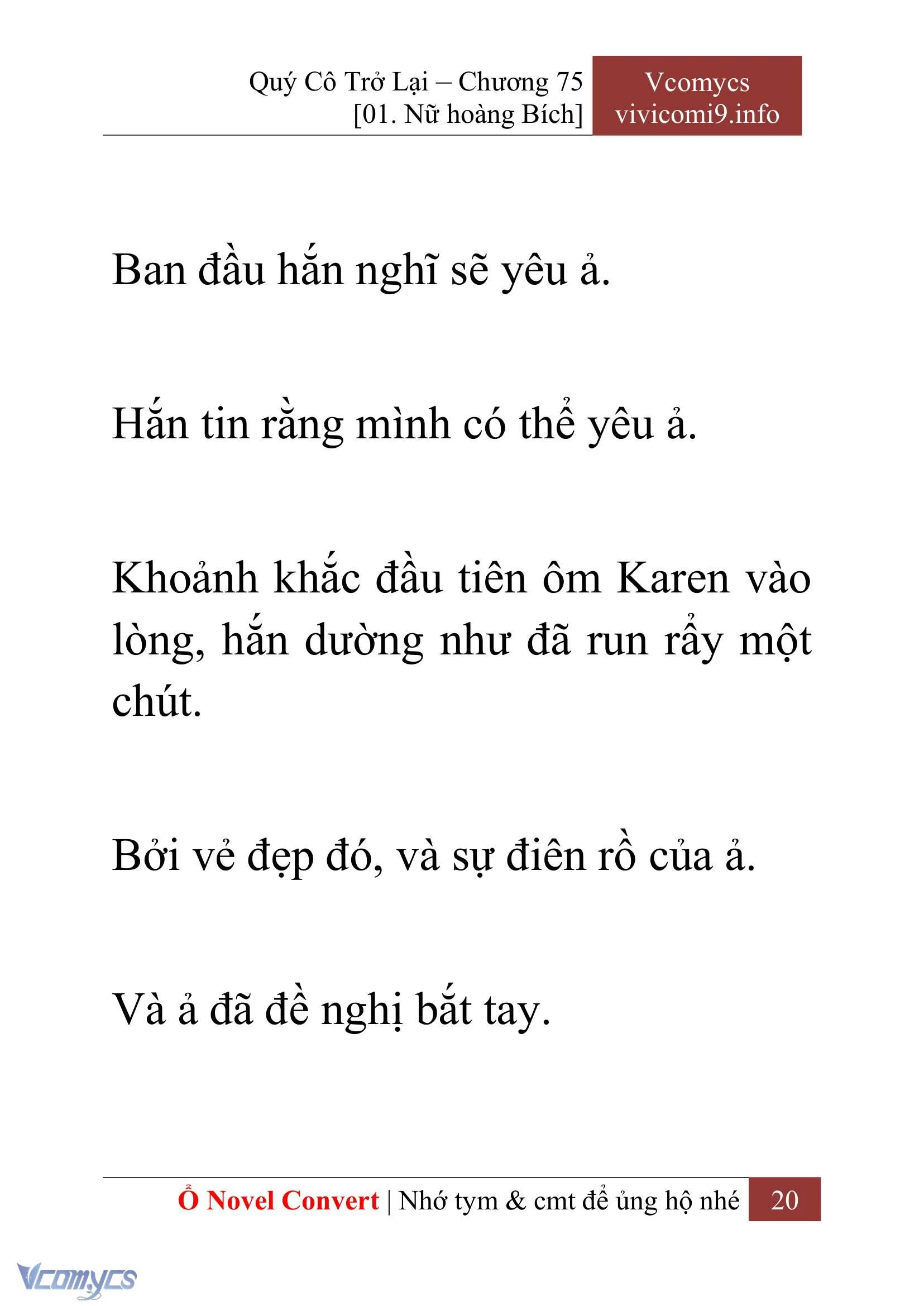 [Novel] Quý Cô Trở Lại Chapter  75 - 22