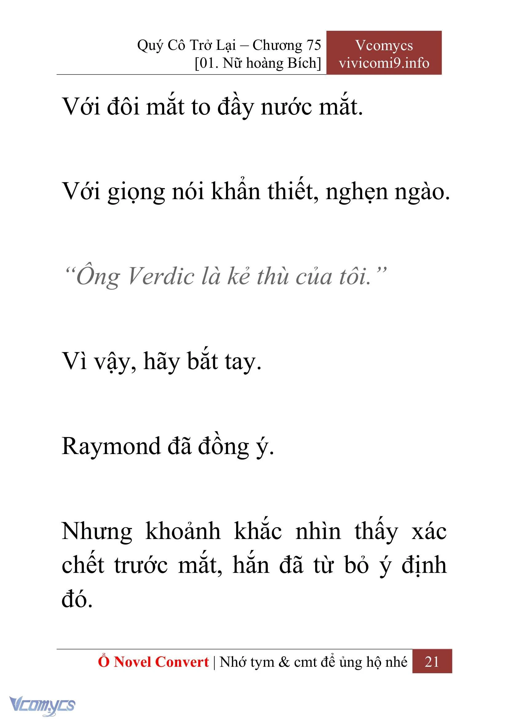 [Novel] Quý Cô Trở Lại Chapter  75 - 23