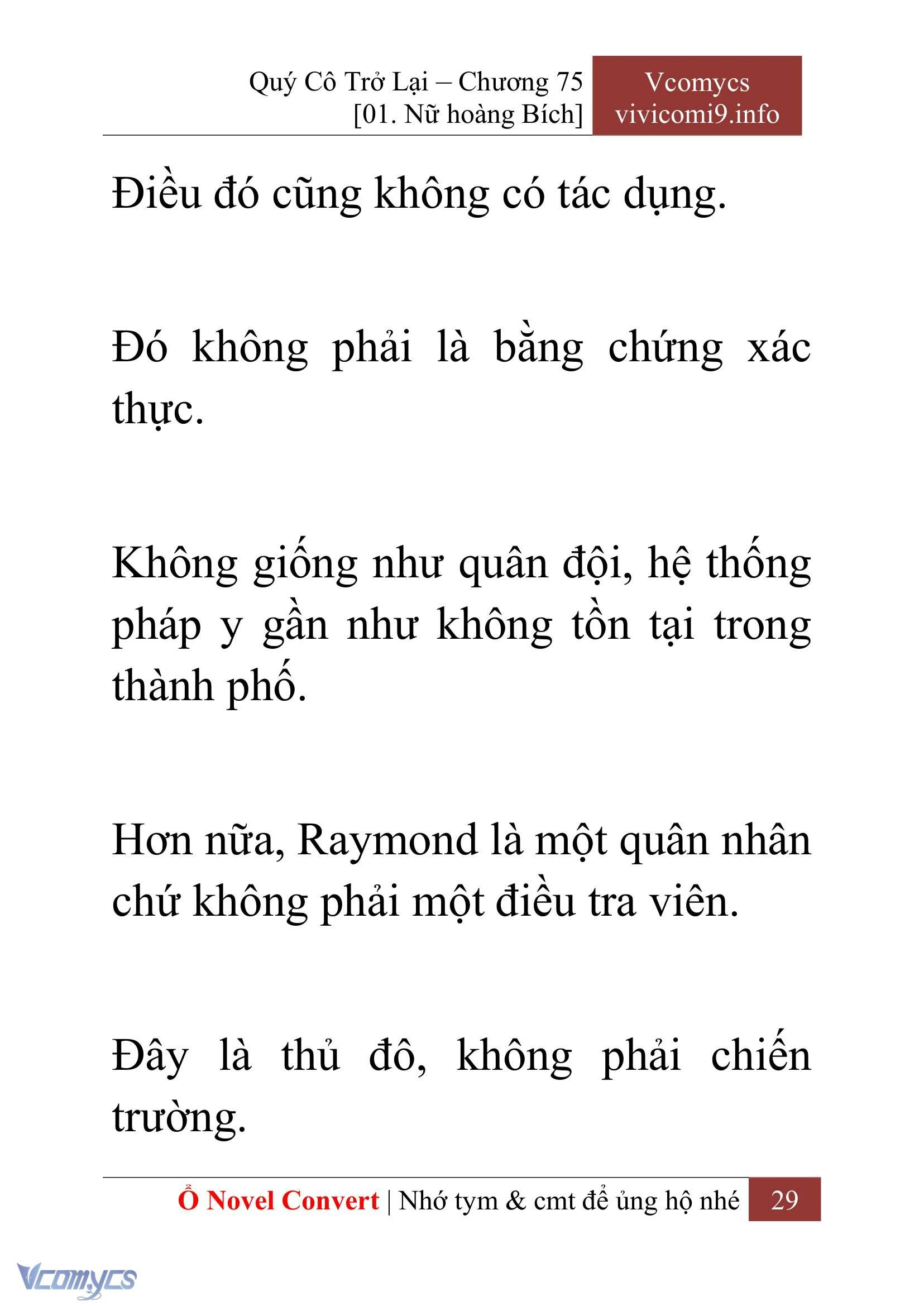 [Novel] Quý Cô Trở Lại Chapter  75 - 31