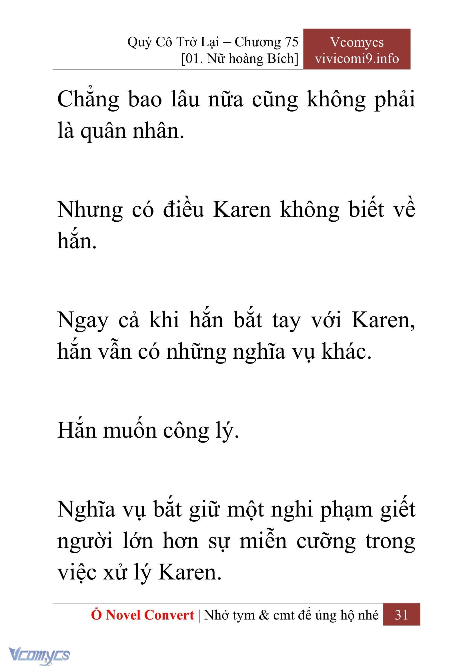 [Novel] Quý Cô Trở Lại Chapter  75 - 33