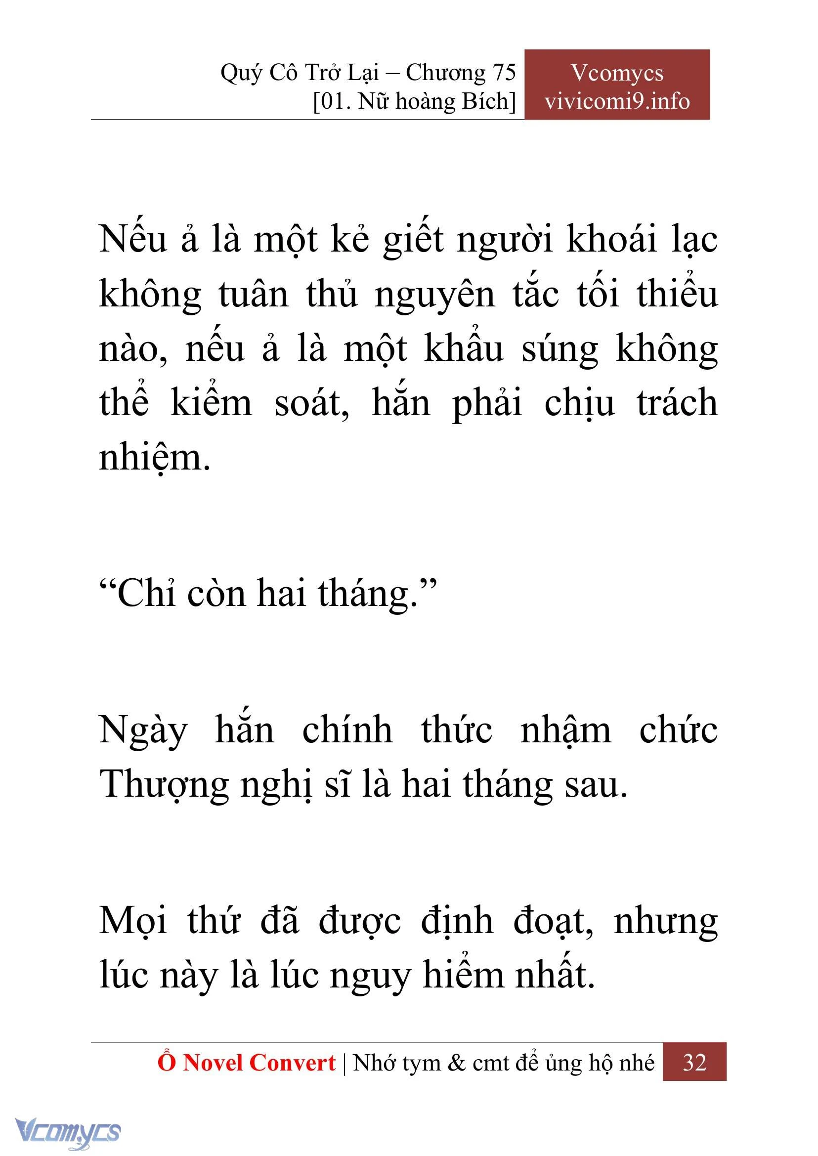 [Novel] Quý Cô Trở Lại Chapter  75 - 34