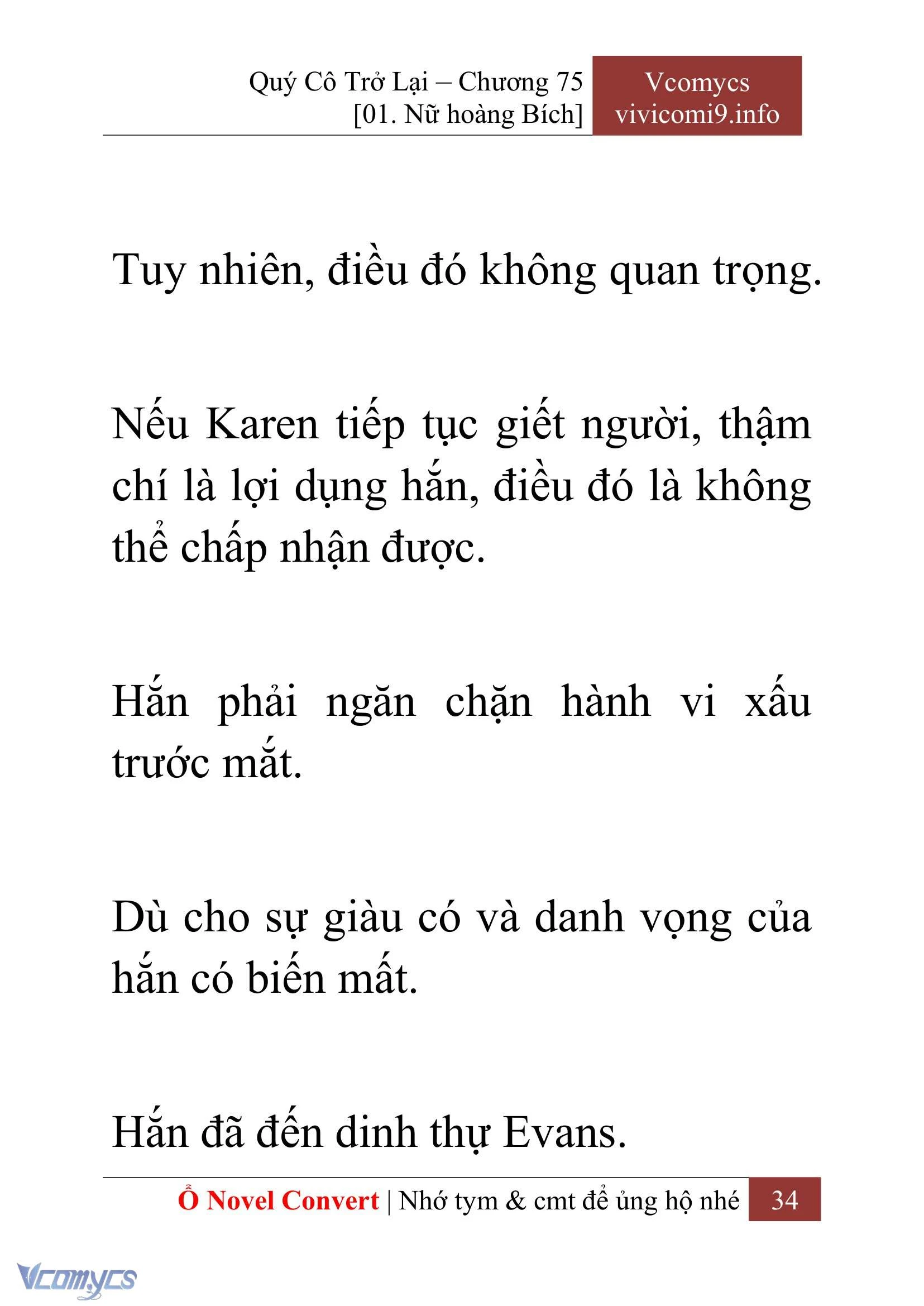 [Novel] Quý Cô Trở Lại Chapter  75 - 36