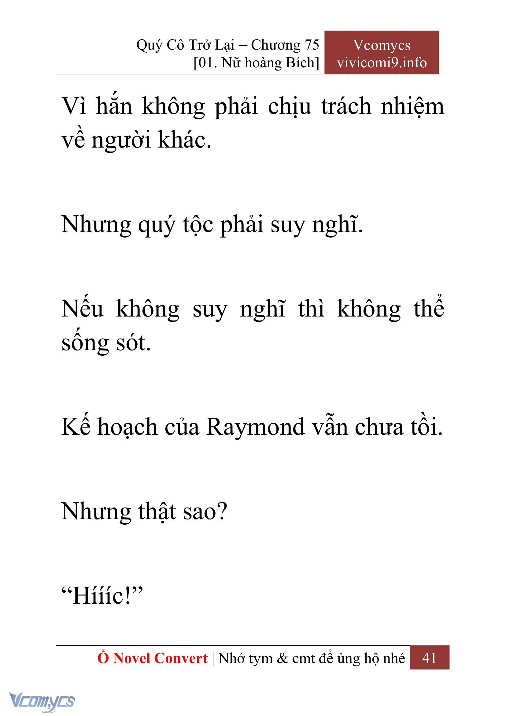 [Novel] Quý Cô Trở Lại Chapter  75 - 43