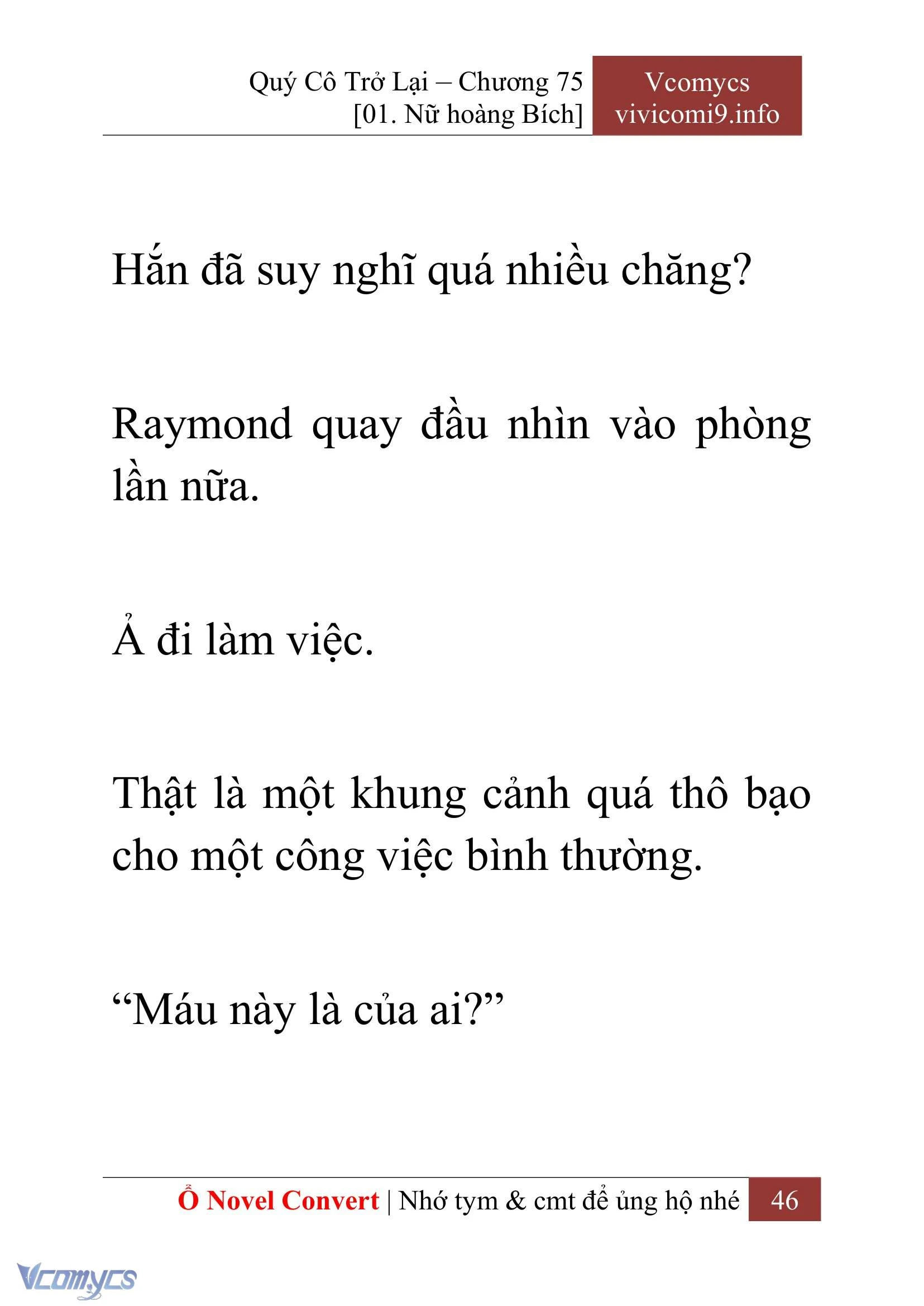 [Novel] Quý Cô Trở Lại Chapter  75 - 48