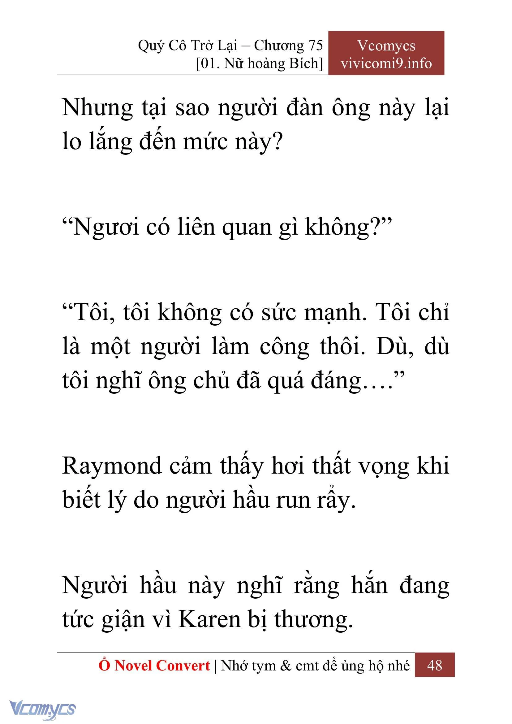 [Novel] Quý Cô Trở Lại Chapter  75 - 50