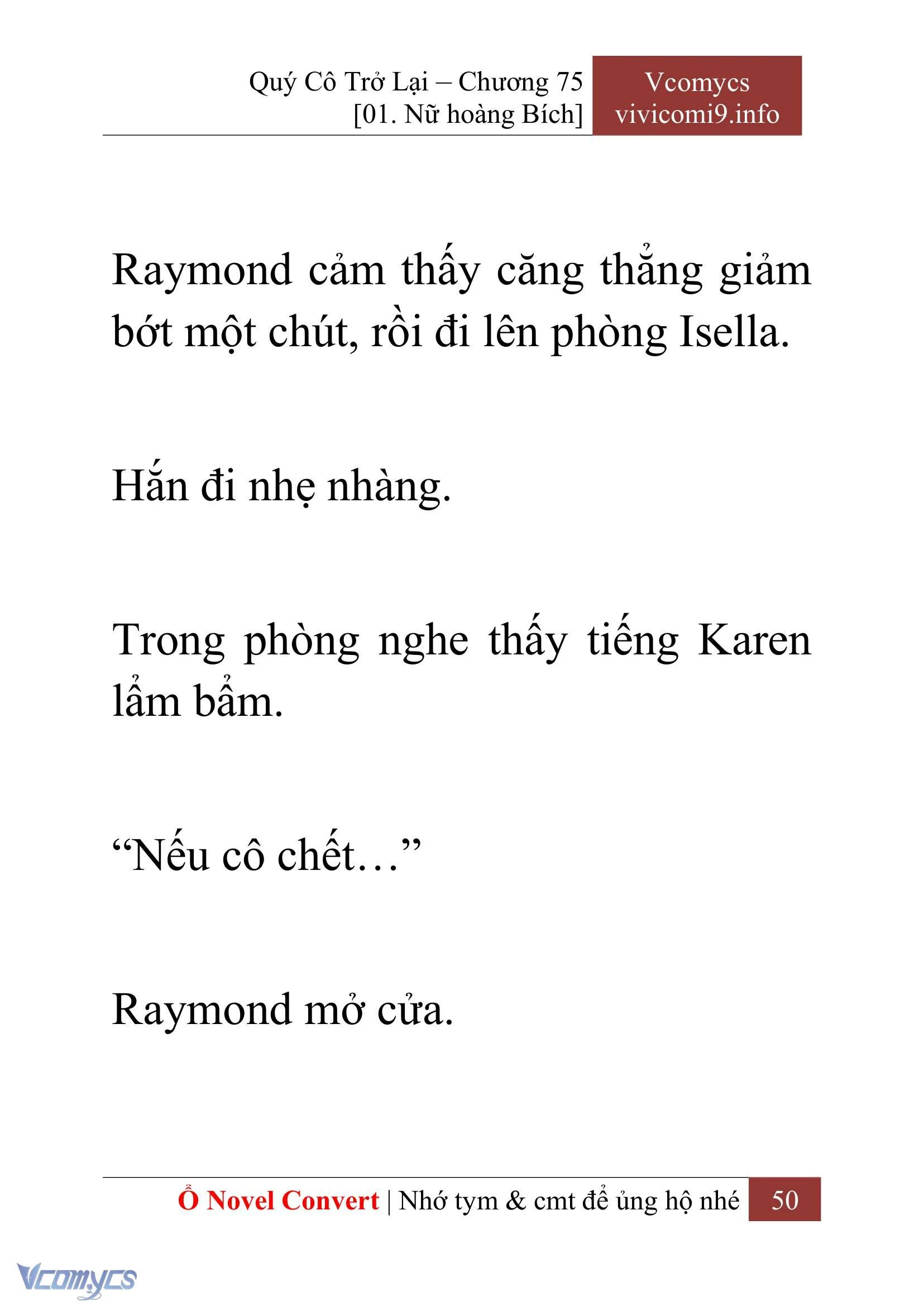 [Novel] Quý Cô Trở Lại Chapter  75 - 52