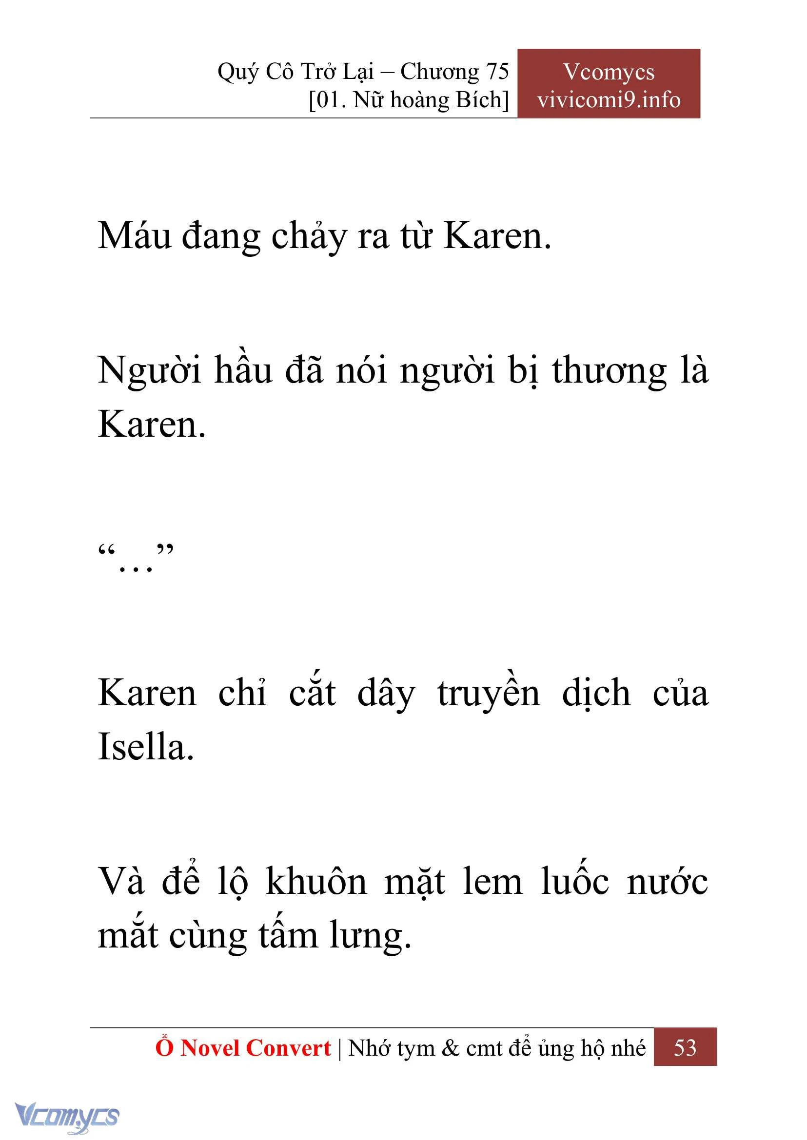 [Novel] Quý Cô Trở Lại Chapter  75 - 55