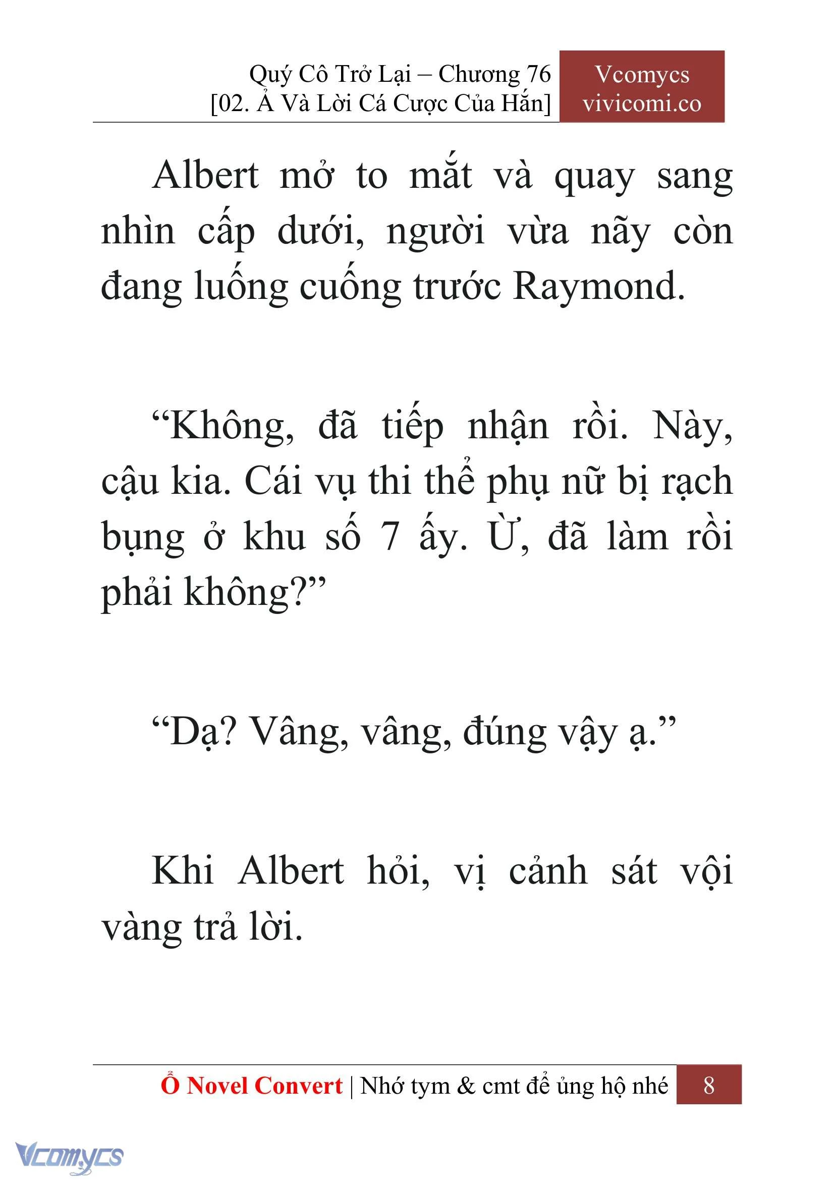[Novel] Quý Cô Trở Lại Chapter  76 - 10