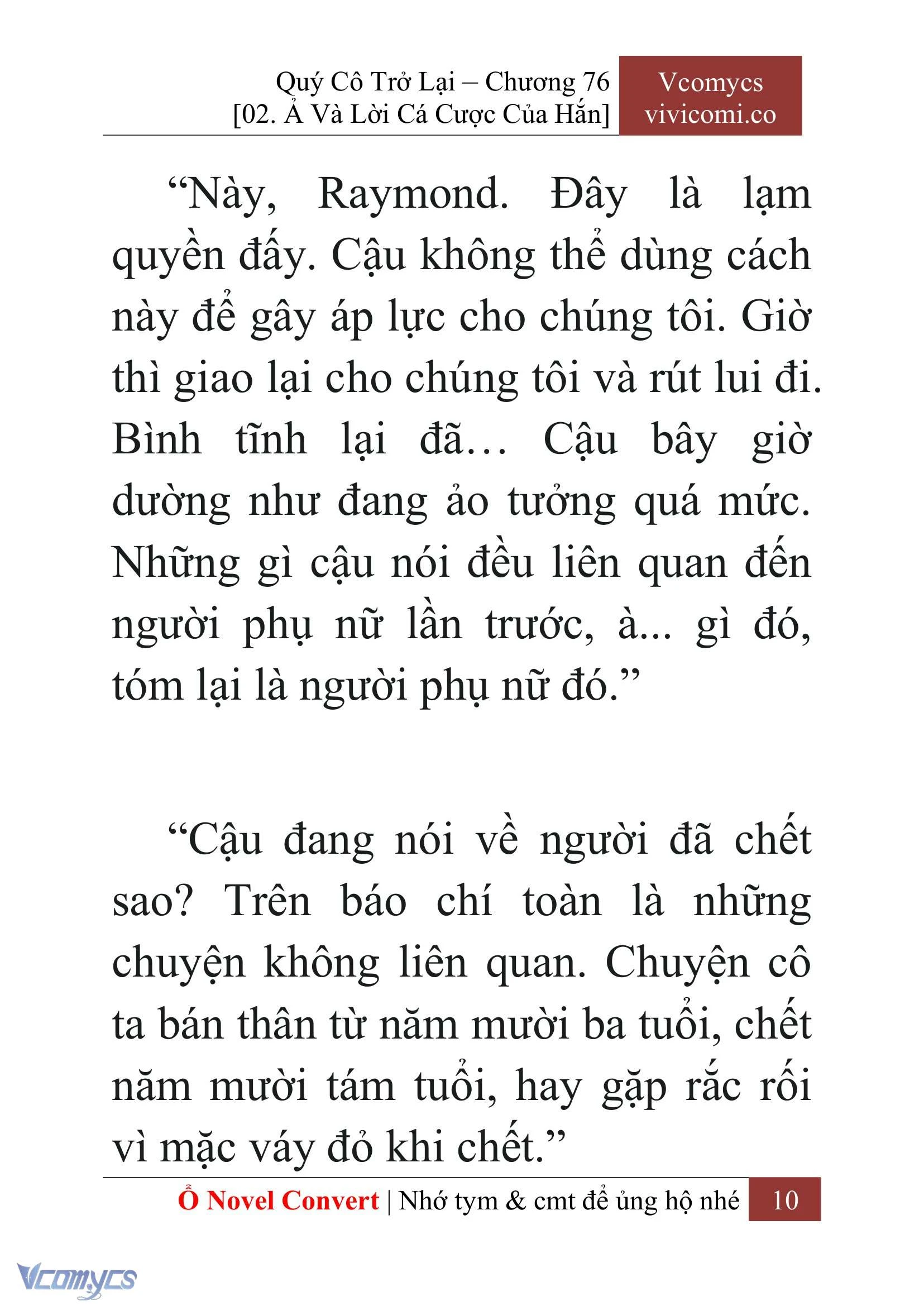 [Novel] Quý Cô Trở Lại Chapter  76 - 12