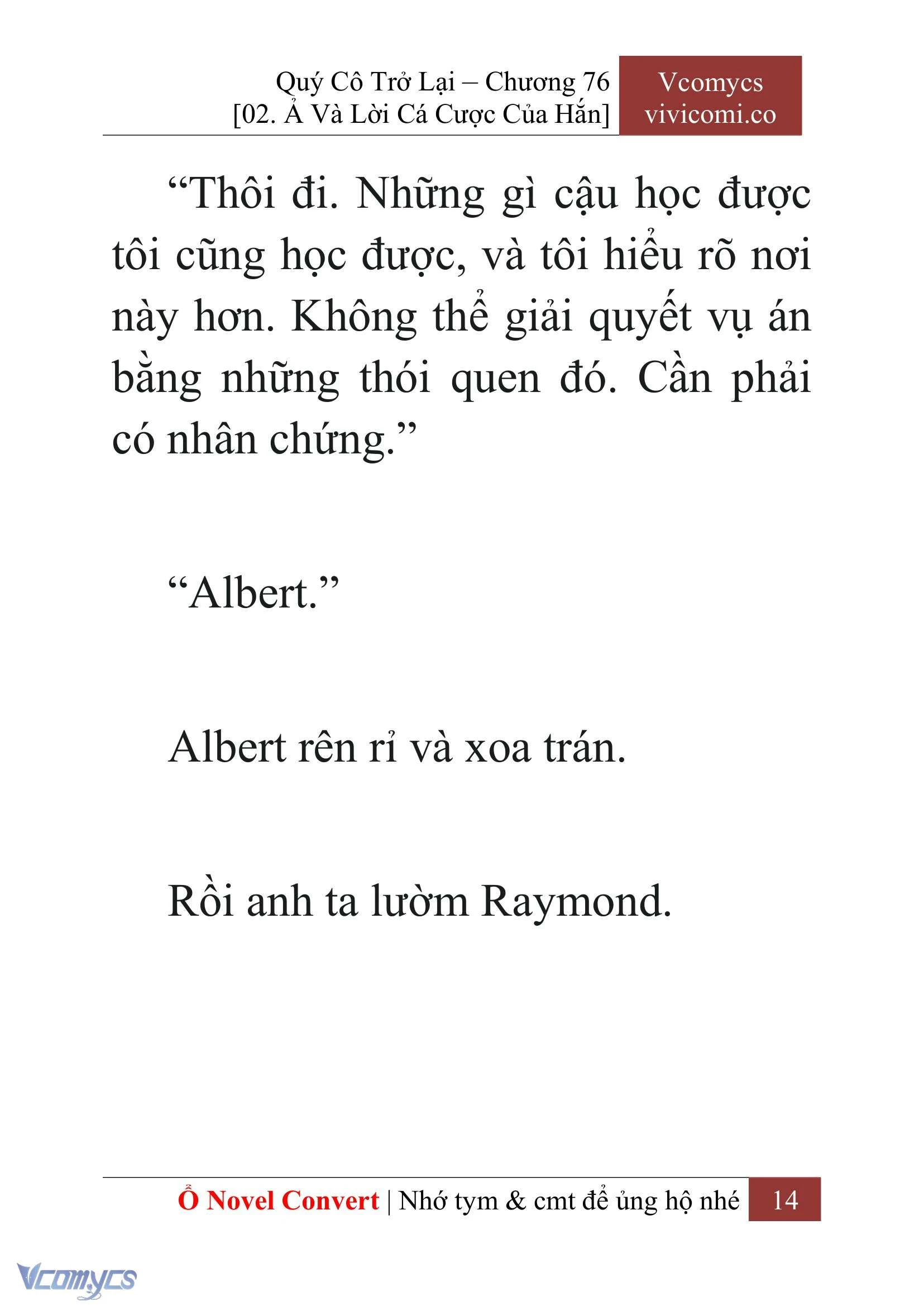 [Novel] Quý Cô Trở Lại Chapter  76 - 16