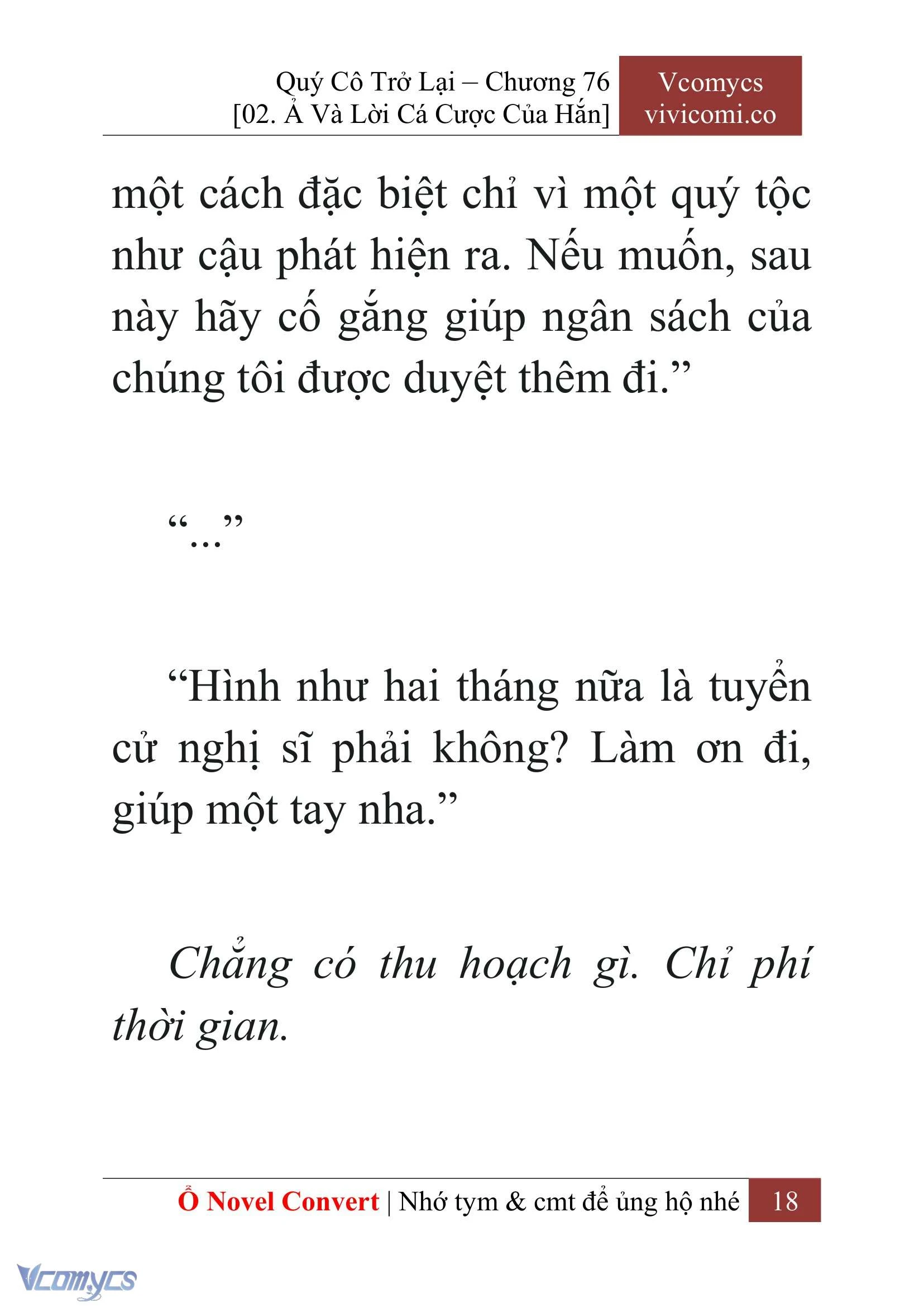 [Novel] Quý Cô Trở Lại Chapter  76 - 20