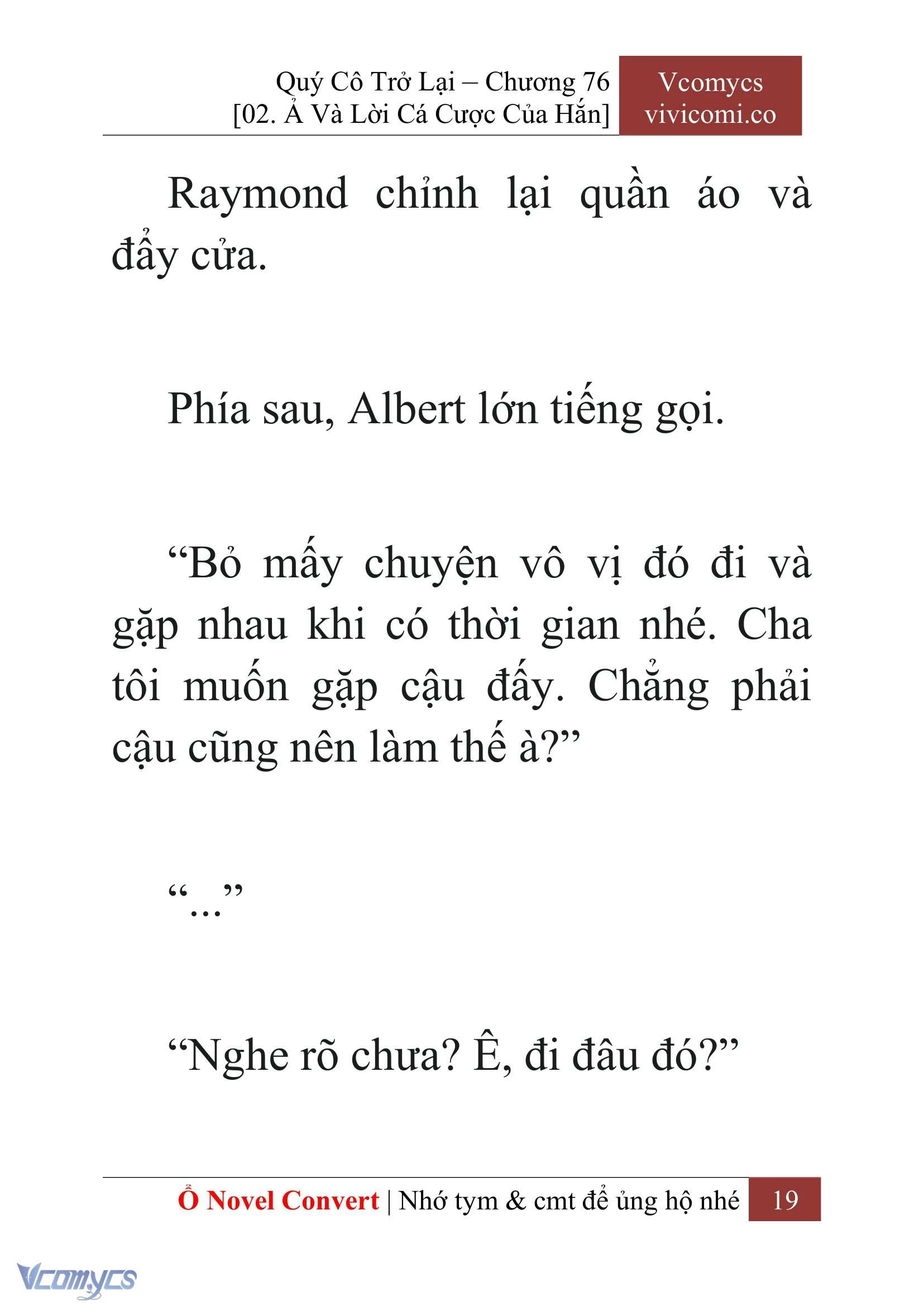 [Novel] Quý Cô Trở Lại Chapter  76 - 21