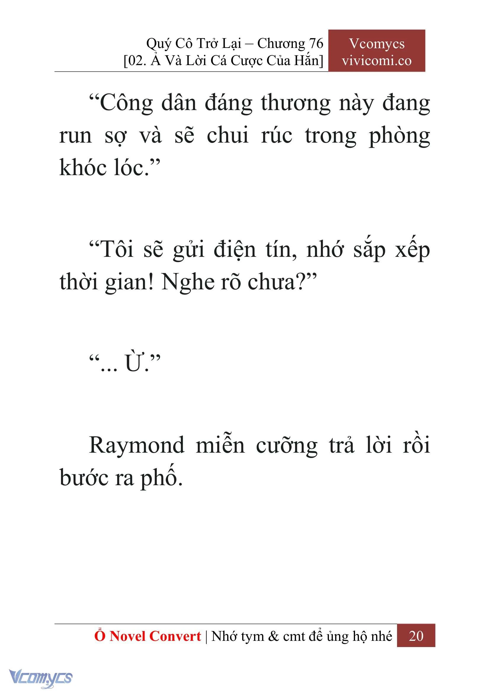 [Novel] Quý Cô Trở Lại Chapter  76 - 22