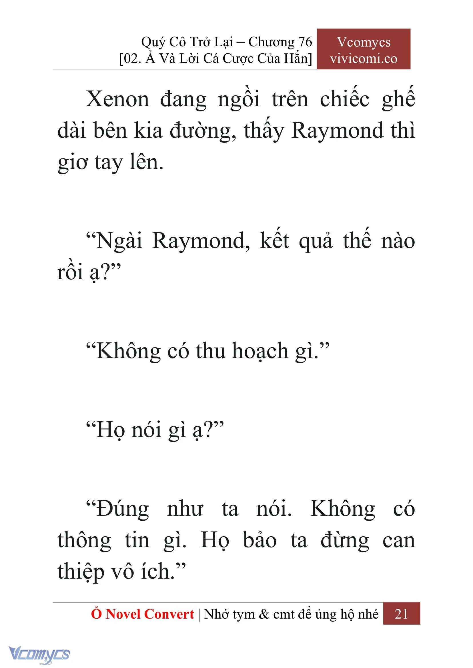 [Novel] Quý Cô Trở Lại Chapter  76 - 23